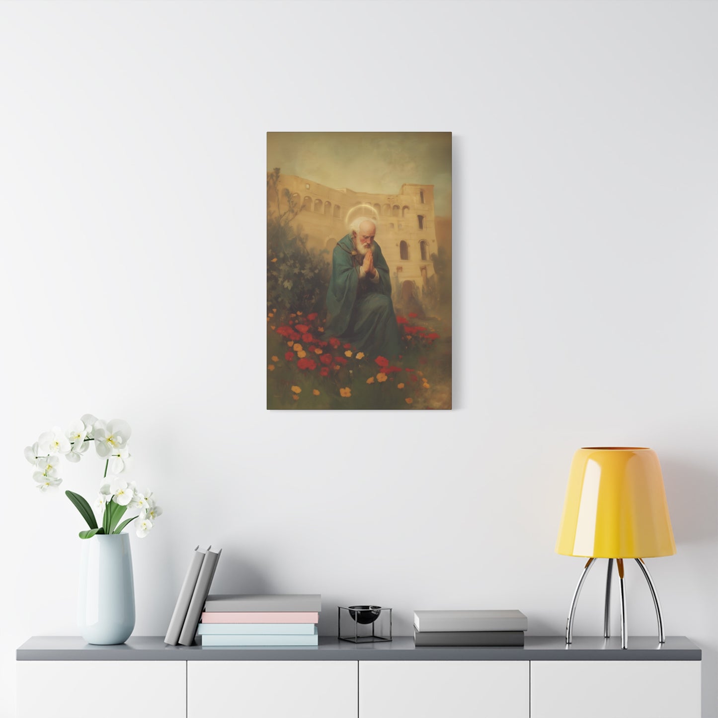 Saint Cyprian - Multiple Sizes - Catholic Home art - Museum Wrapped Canvas - Sanctified Souls Print - Catholic Martyr Art