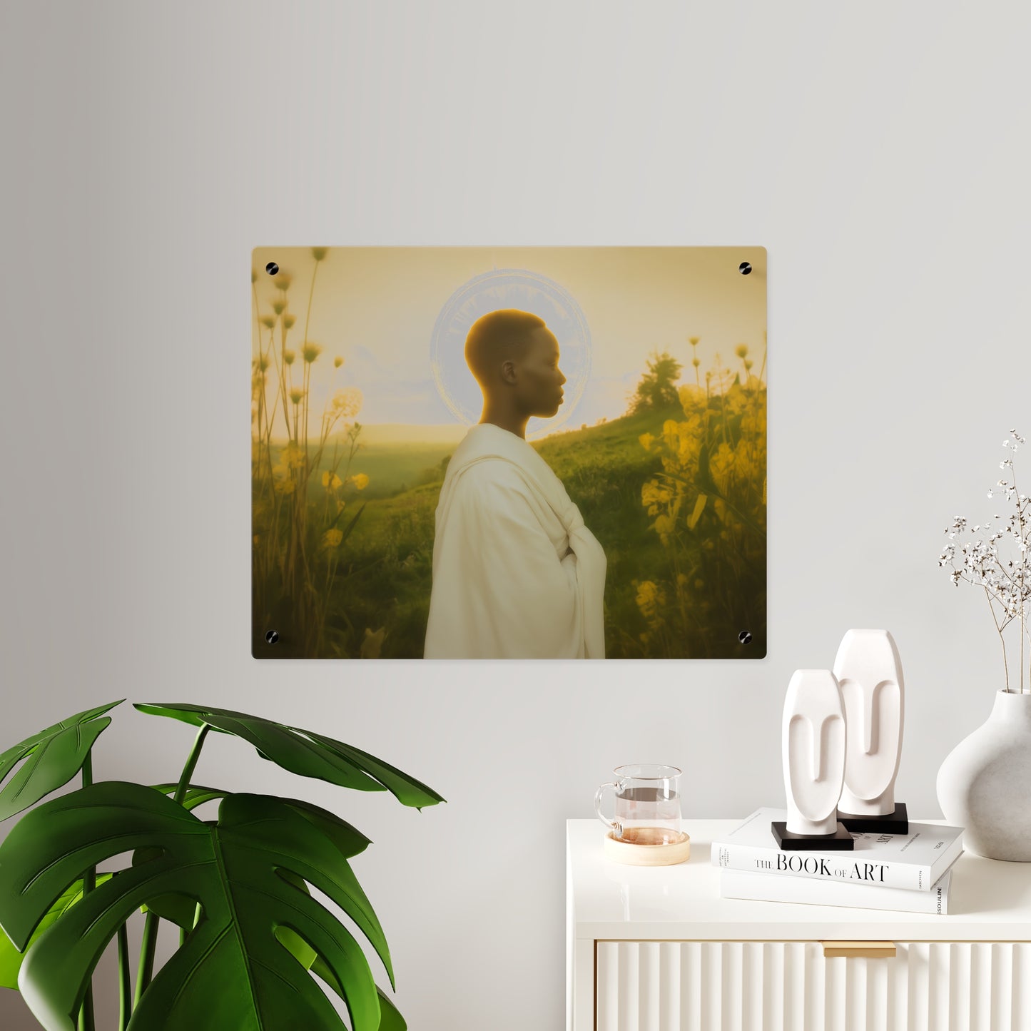 Saint Charles Lwanga Wall Art Panel - Ready to Hang Acrylic Print - Catholic Saint Art - Patron Saint Print - No Frame needed