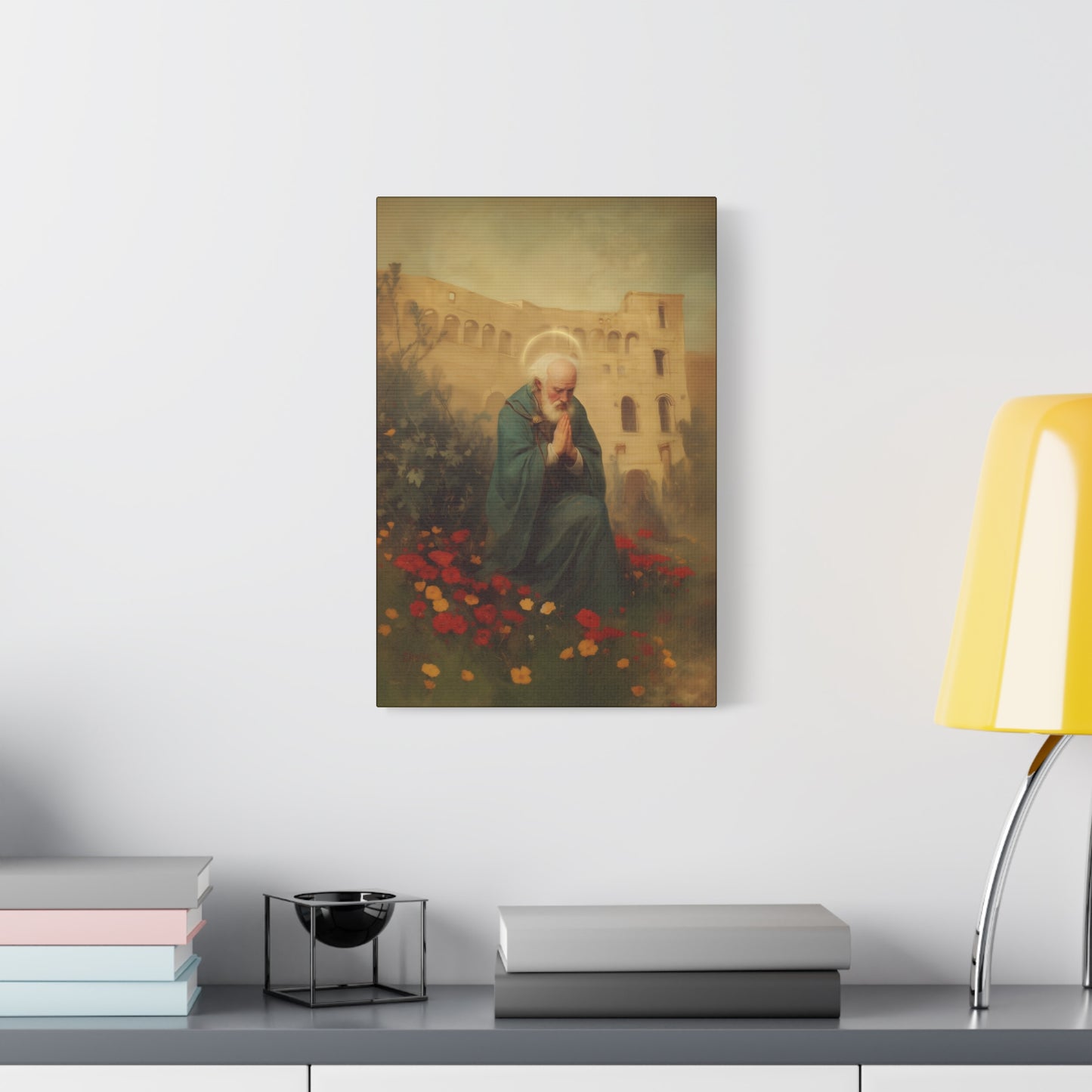 Saint Cyprian - Multiple Sizes - Catholic Home art - Museum Wrapped Canvas - Sanctified Souls Print - Catholic Martyr Art