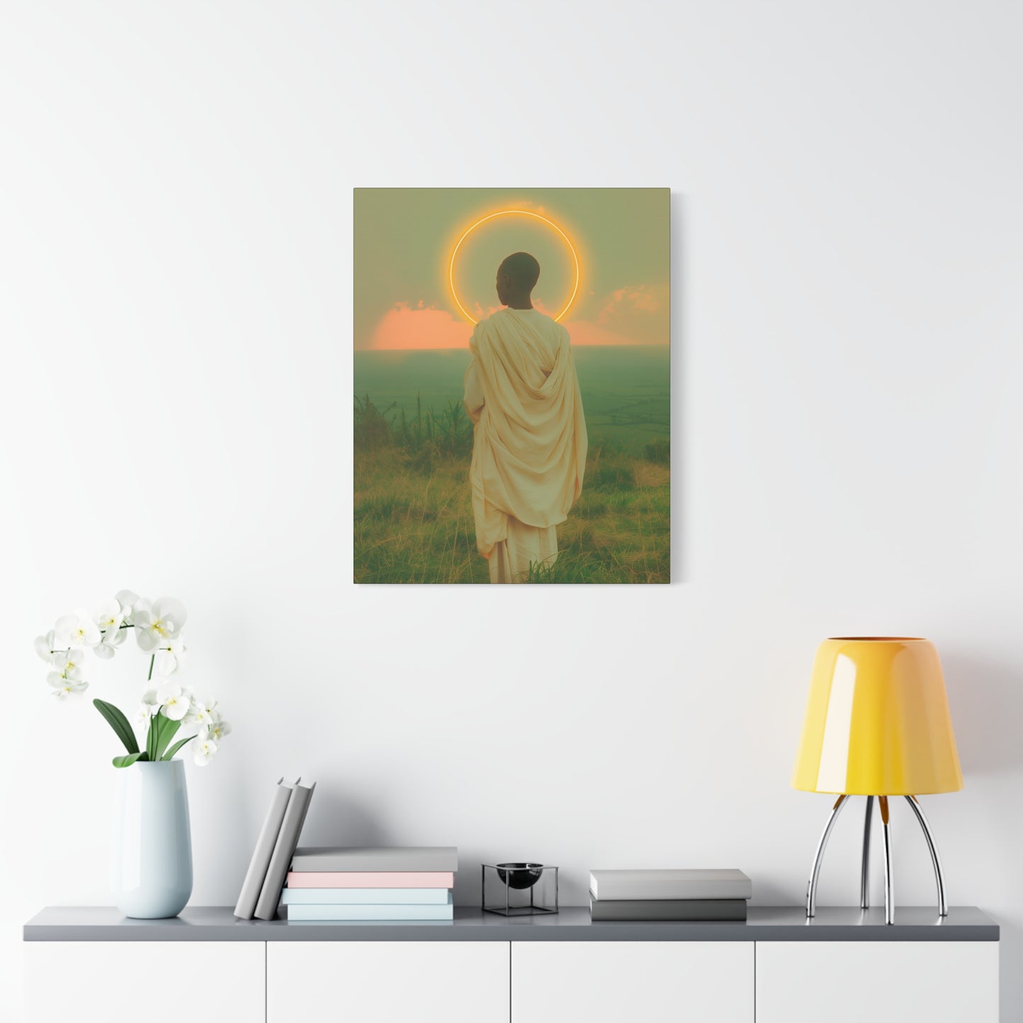 Saint Charles Lwanga - Museum Wrapped Canvas - Sanctified Souls Print - Religious Art for your Home - Catholic Patron Saint Art