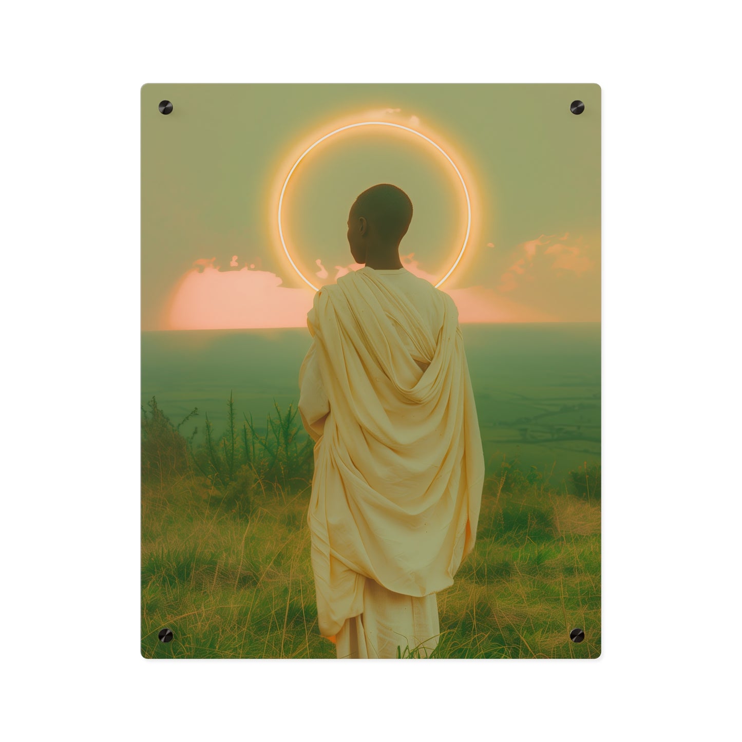 Saint Charles Lwanga Wall Art Panel - Ready to Hang Acrylic Print - Catholic Saint Art - Patron Saint Print - No Frame needed