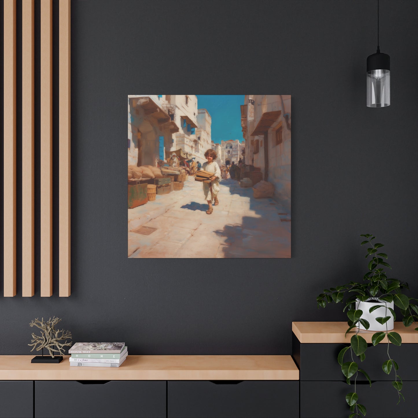 Nazareth and the Hidden Light of Christ - Gallery Wrapped Canvas - Print - Religious Art for your Home - Catholic Art