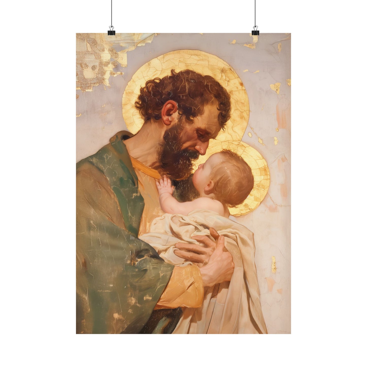Saint Joseph, Pillar of the Holy Family - Sanctified Souls Print - Multiple Sizes - Premium Matte Vertical Posters - Sister Saints