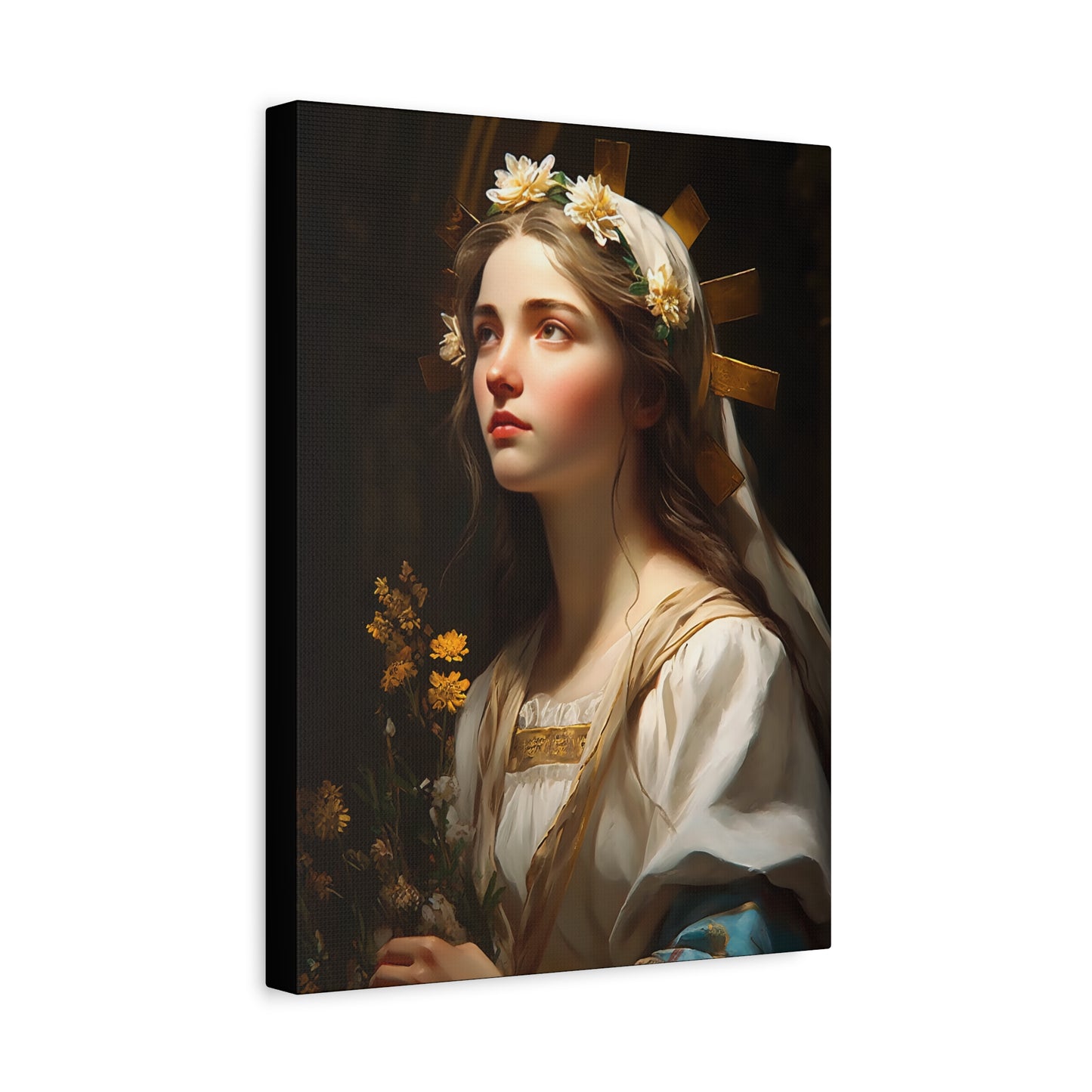 Saint Zita of Lucca - Museum Wrapped Canvas - Sanctified Souls Print - Religious Art for your Home