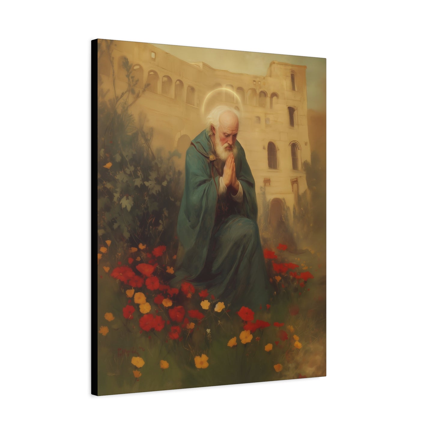 Saint Cyprian - Multiple Sizes - Catholic Home art - Museum Wrapped Canvas - Sanctified Souls Print - Catholic Martyr Art
