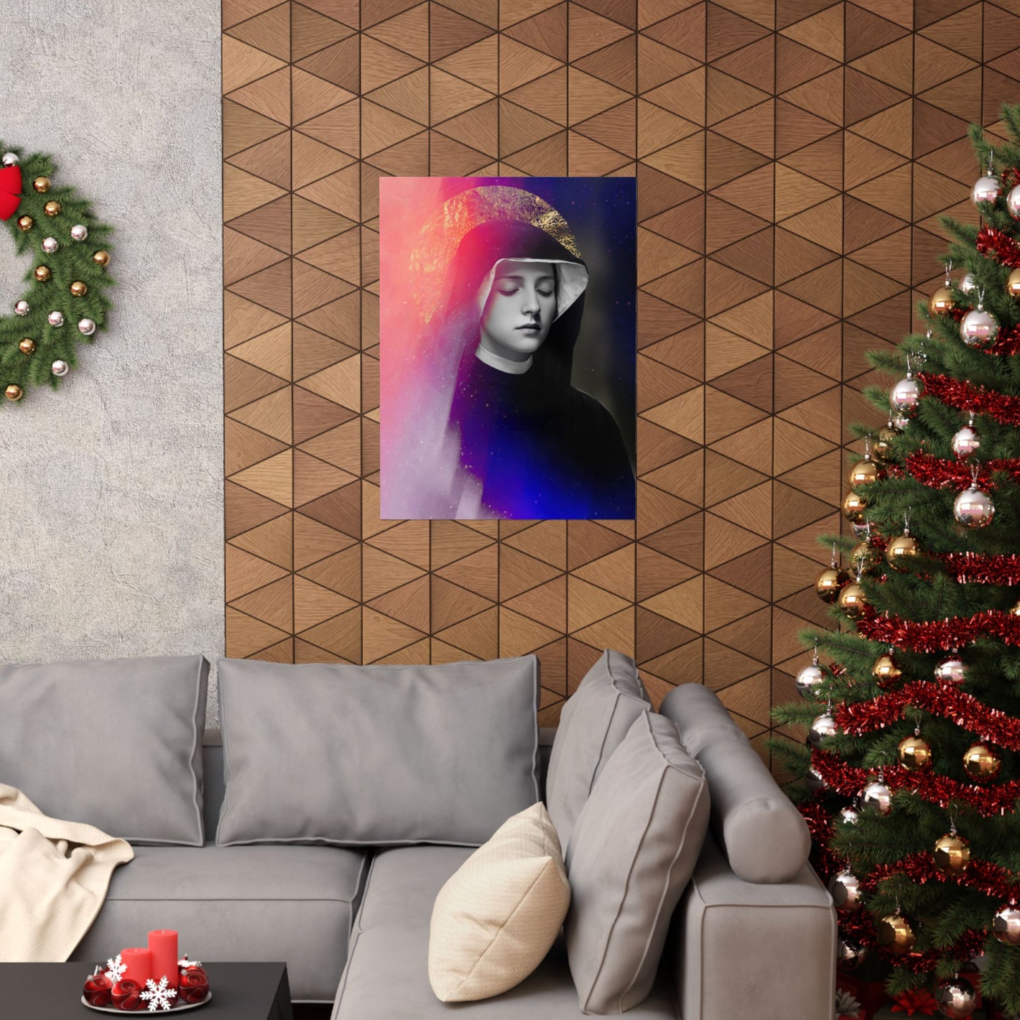 Saint Faustina Kowalska Poster Print - Sanctified Souls Print - Multiple Sizes - Premium Posters - Catholic Art for your home