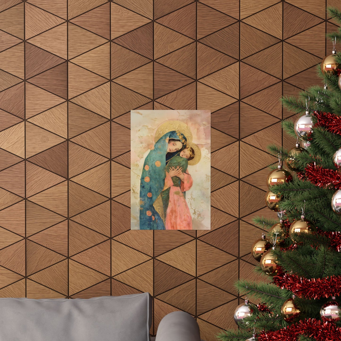 The Sweet Advocate of Souls - Mary, Help of Christians - Sanctified Souls Print - Multiple Sizes - Premium Matte Vertical Posters