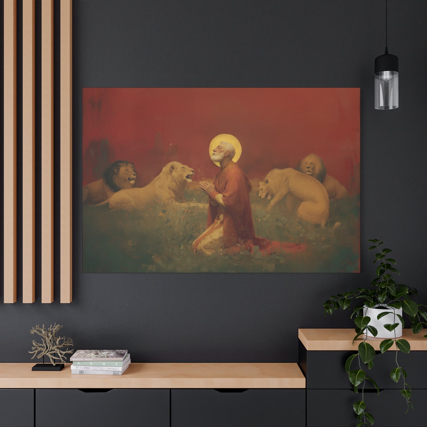 Saint Ignatius of Antioch - Museum Wrapped Canvas - Sanctified Souls Print - Religious Art for your Home - Catholic Patron Saint Art