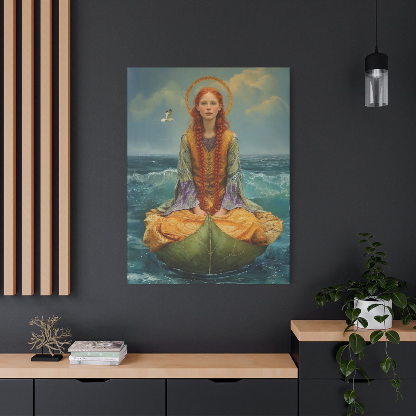 Saint Ia of Cornwall - Museum Wrapped Canvas - Sanctified Souls Print - Religious Art for your Home