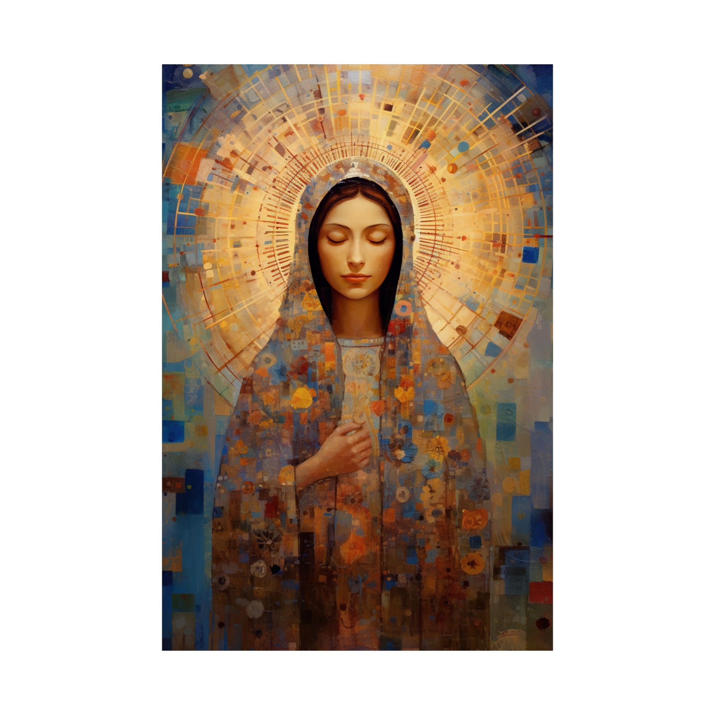 The Virgin of the Americas : Our Lady of Guadalupe - Sanctified Souls Print - Multiple Sizes - Premium Matte Vertical Posters