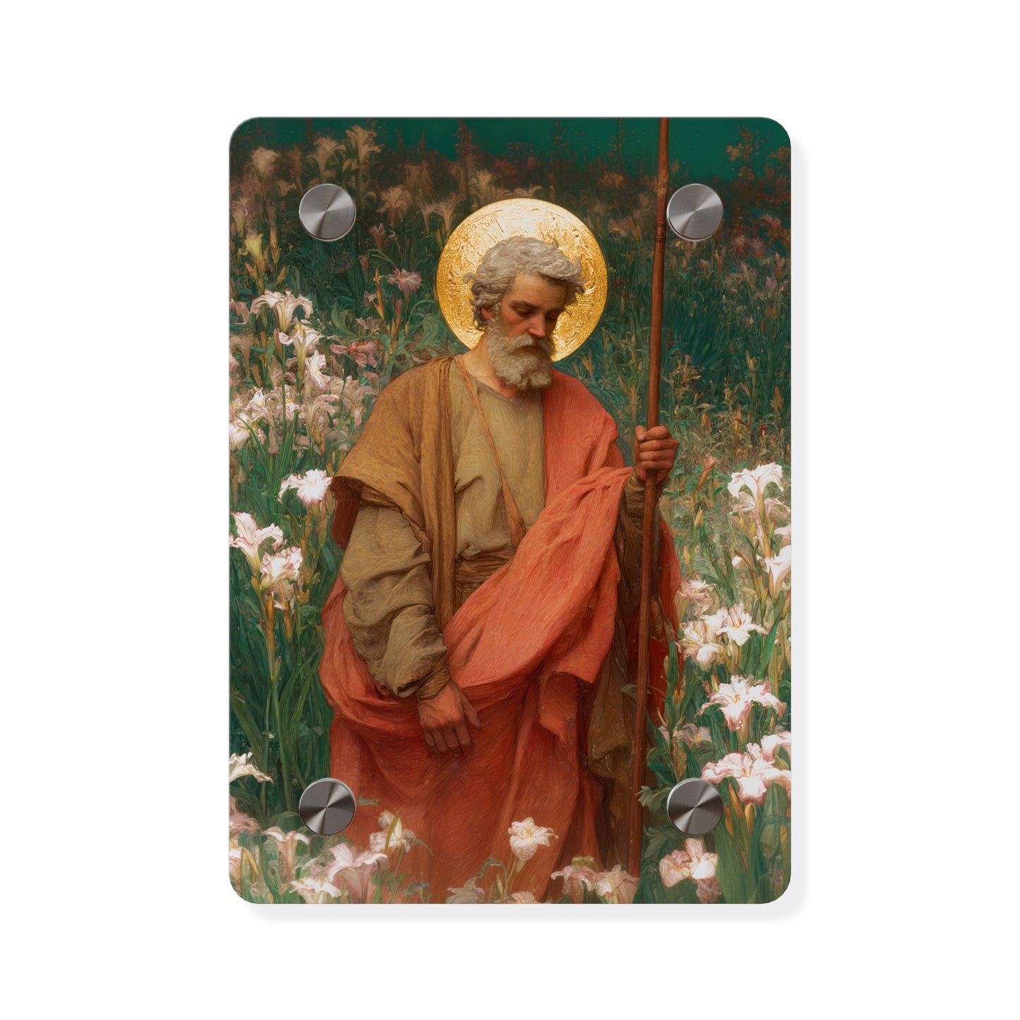 Saint James the Lesser Wall Art Panel - Ready to Hang Acrylic Print - Catholic Saint Art - Patron Saint Print - No Frame needed