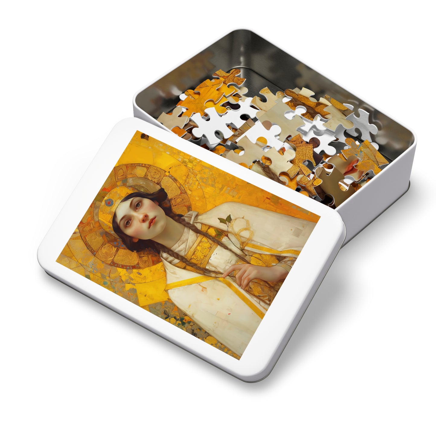 Saint Agatha - Puzzle and Keepsake Tin - Jigsaw Puzzle (30, 110, 252, 500,1000-Piece) - Religious Puzzle
