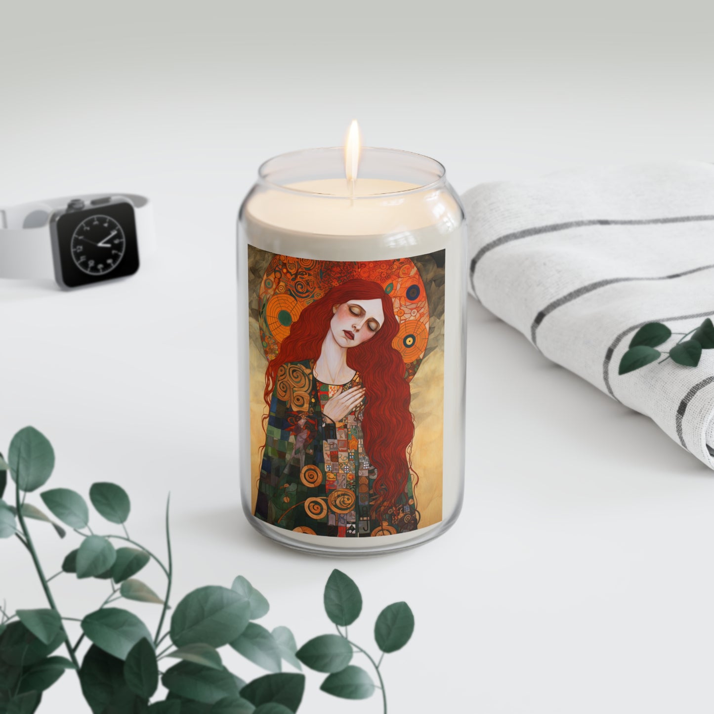 Mystery of Mercy - Saint Mary Magdalene Scented Prayer Candle, 13.75oz - Tall Size Natural Soy - Religious Prayer Candle - Catholic Art