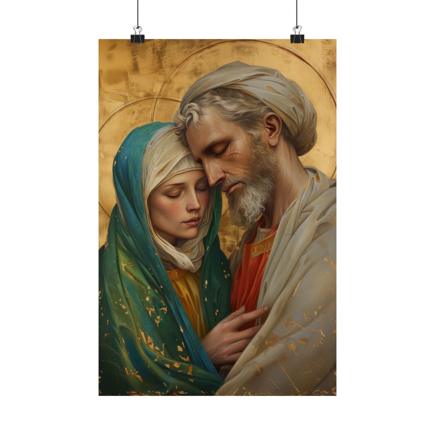 Saints Peter and Fevronia of Murom - Sanctified Souls Print - Multiple Sizes - Premium Matte Vertical Posters - Catholic Art for the home