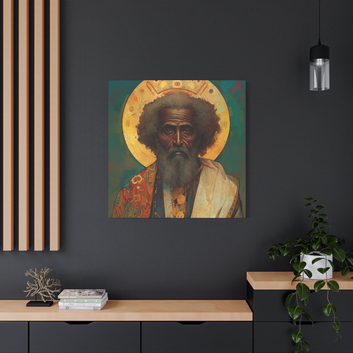 Saint Moses - Museum Wrapped Canvas - Sanctified Souls Print - Religious Art for your Home