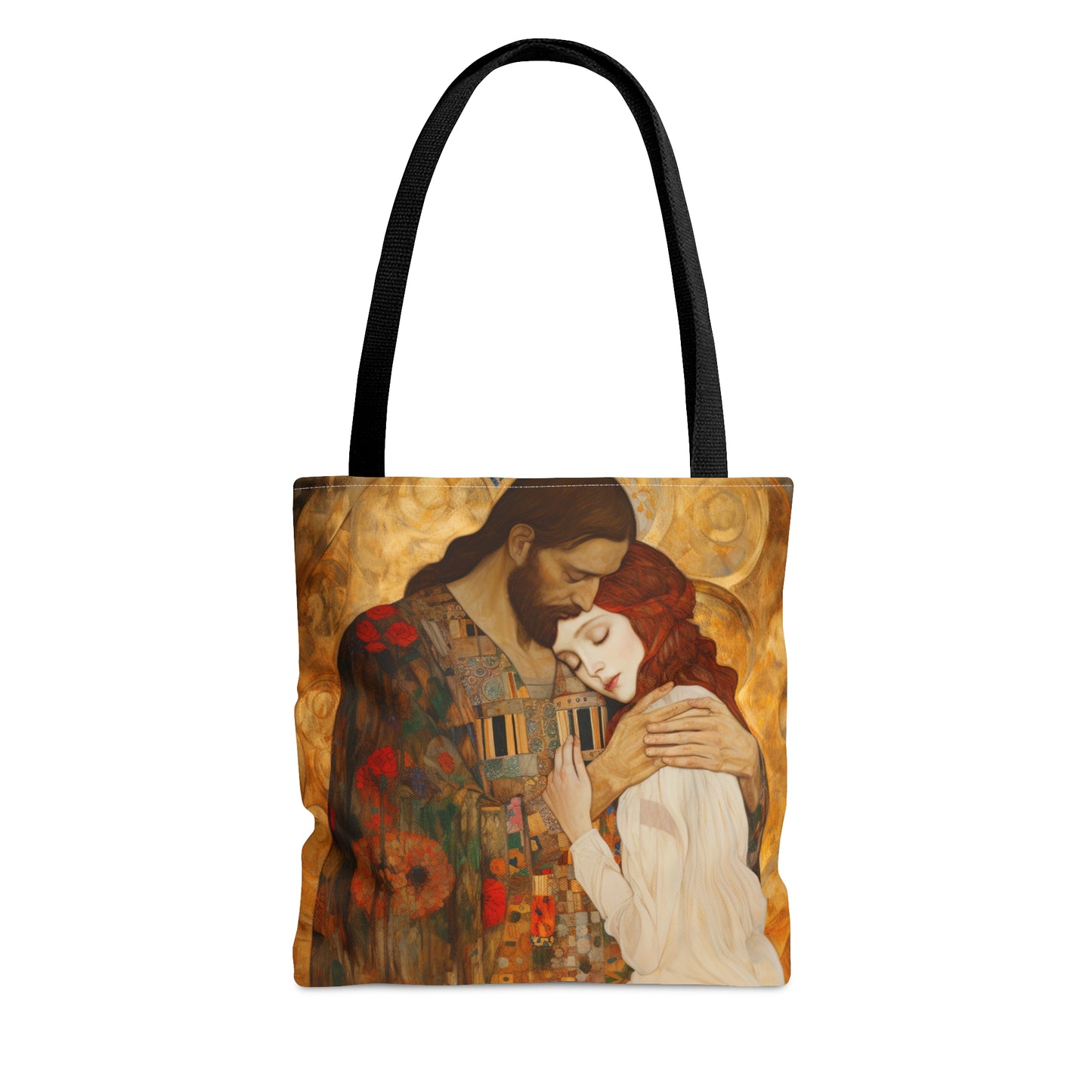 Christ Embracing Mary Magdalene Tote Bag - Catholic faith inspired carry-all purse - day to day bag - Bible Bag