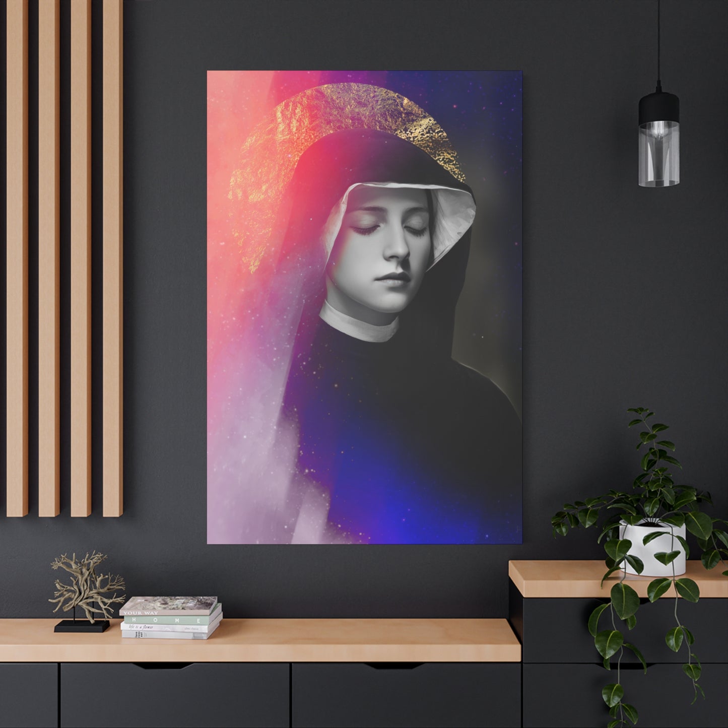 Saint Faustina Kowalska - Museum Wrapped Canvas - Sanctified Souls Print - Religious Art for your Home
