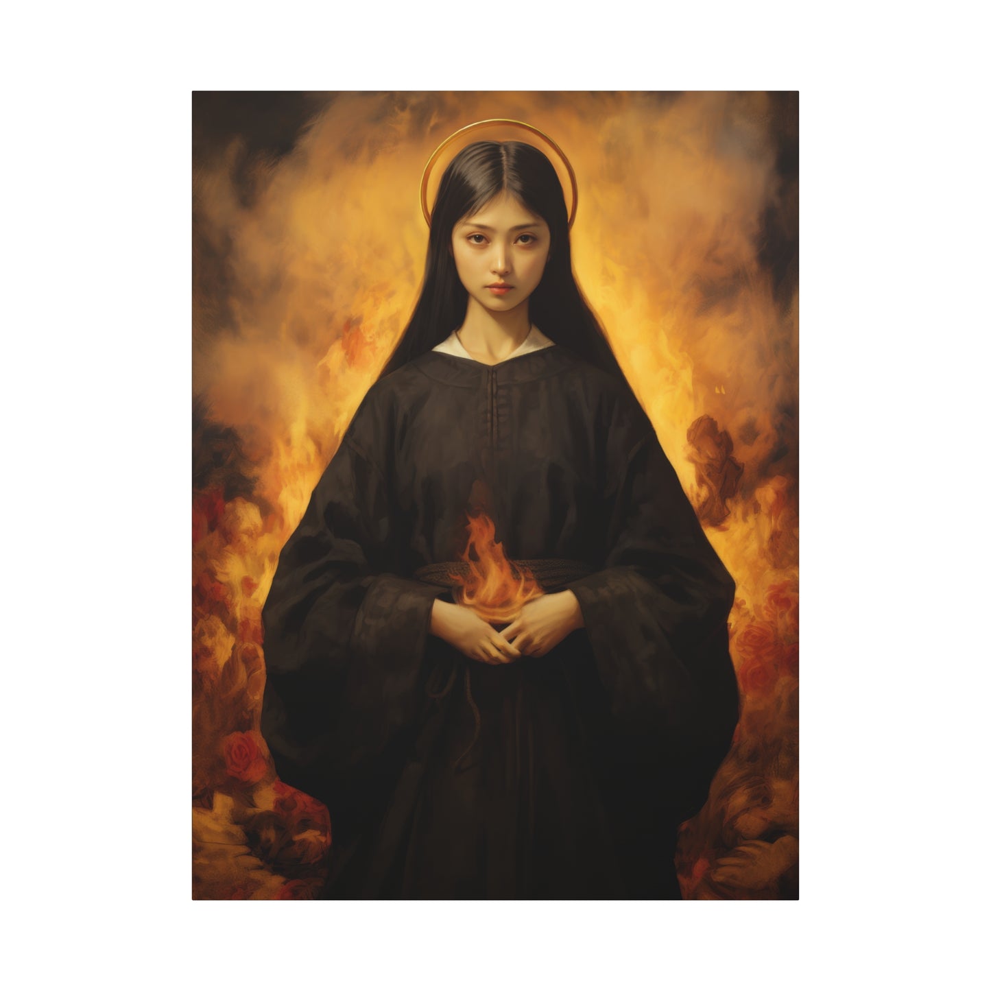 Blessed Mary Magdalen Kiota - Museum Wrapped Canvas - Print - Religious Art for your Home - Christian print - Prayer Room Catholic Saint