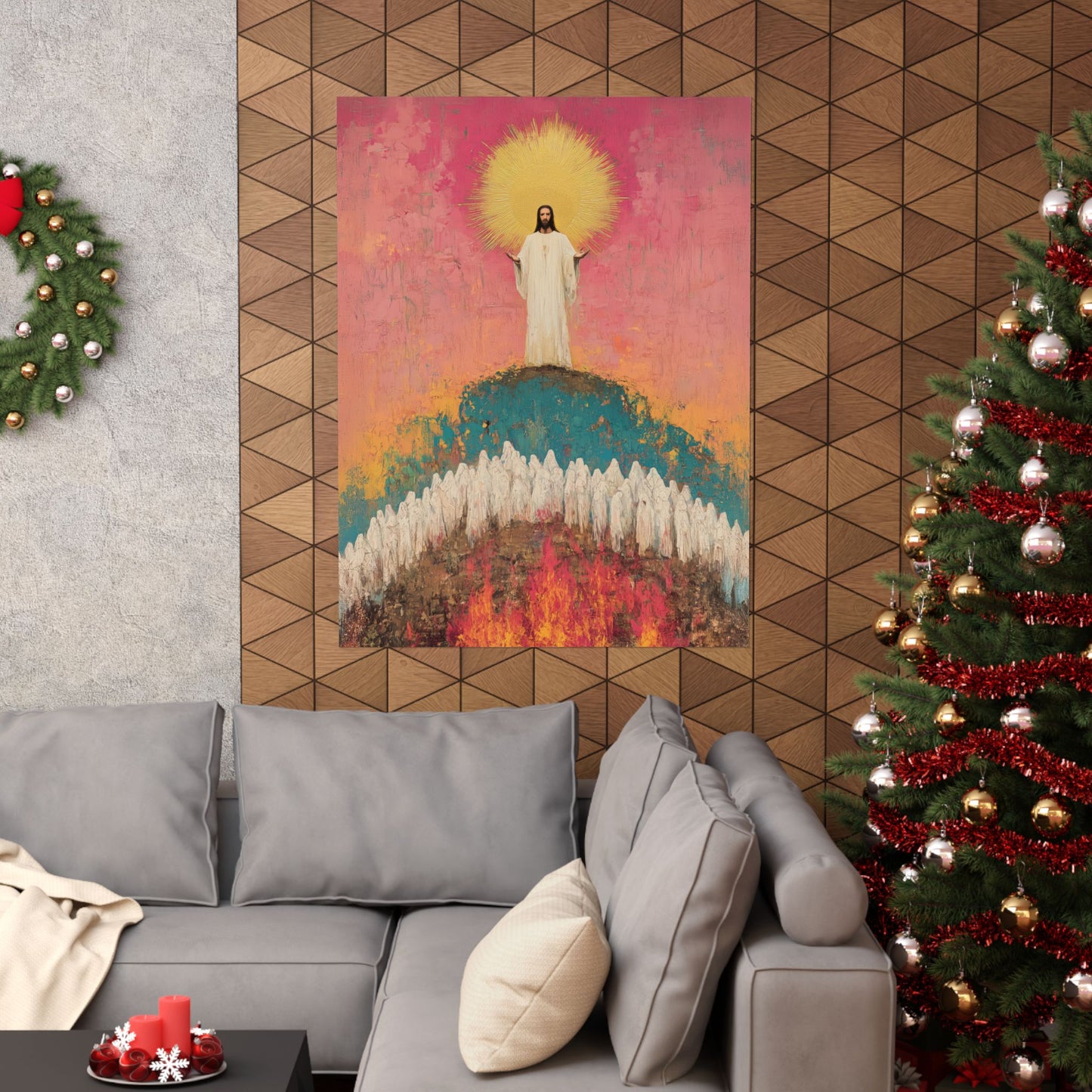 Light Pierced the Abyss - Sanctified Souls Print - Multiple Sizes - Premium Matte Vertical Posters - Catholic