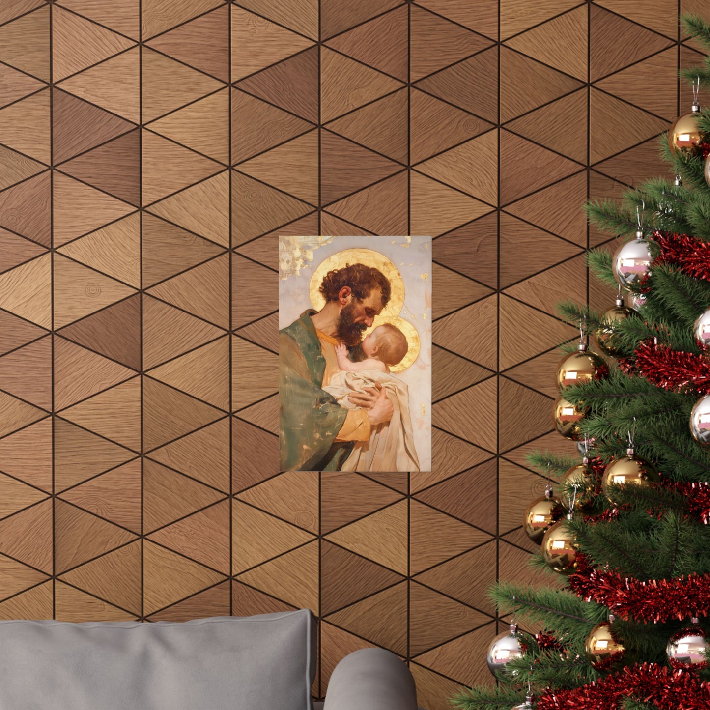 Saint Joseph, Pillar of the Holy Family - Sanctified Souls Print - Multiple Sizes - Premium Matte Vertical Posters - Sister Saints