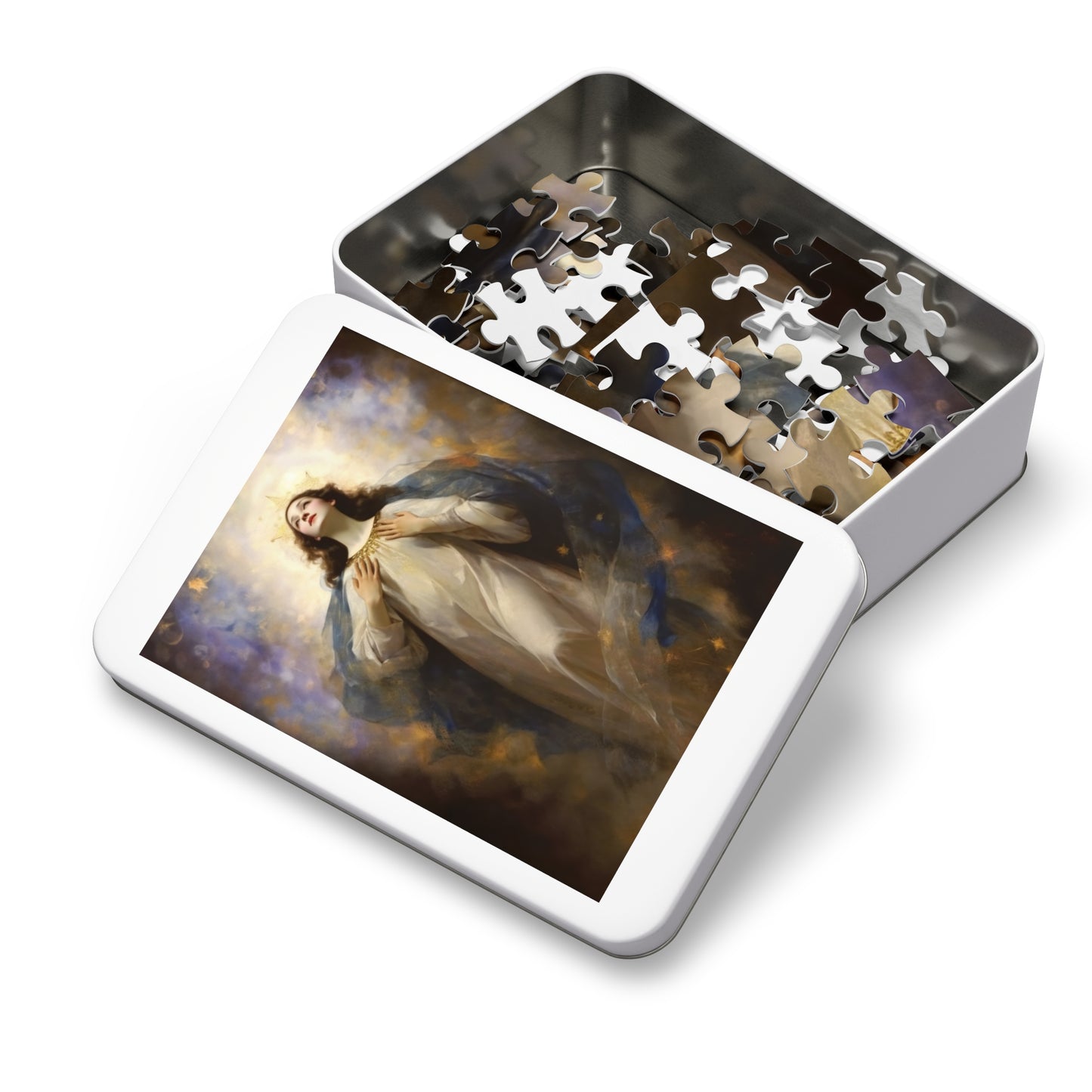 The Assumption of Mary - Puzzle and Keepsake Tin - Religious Jigsaw Puzzle (30, 110, 252, 500,1000-Piece) - Religious Puzzle