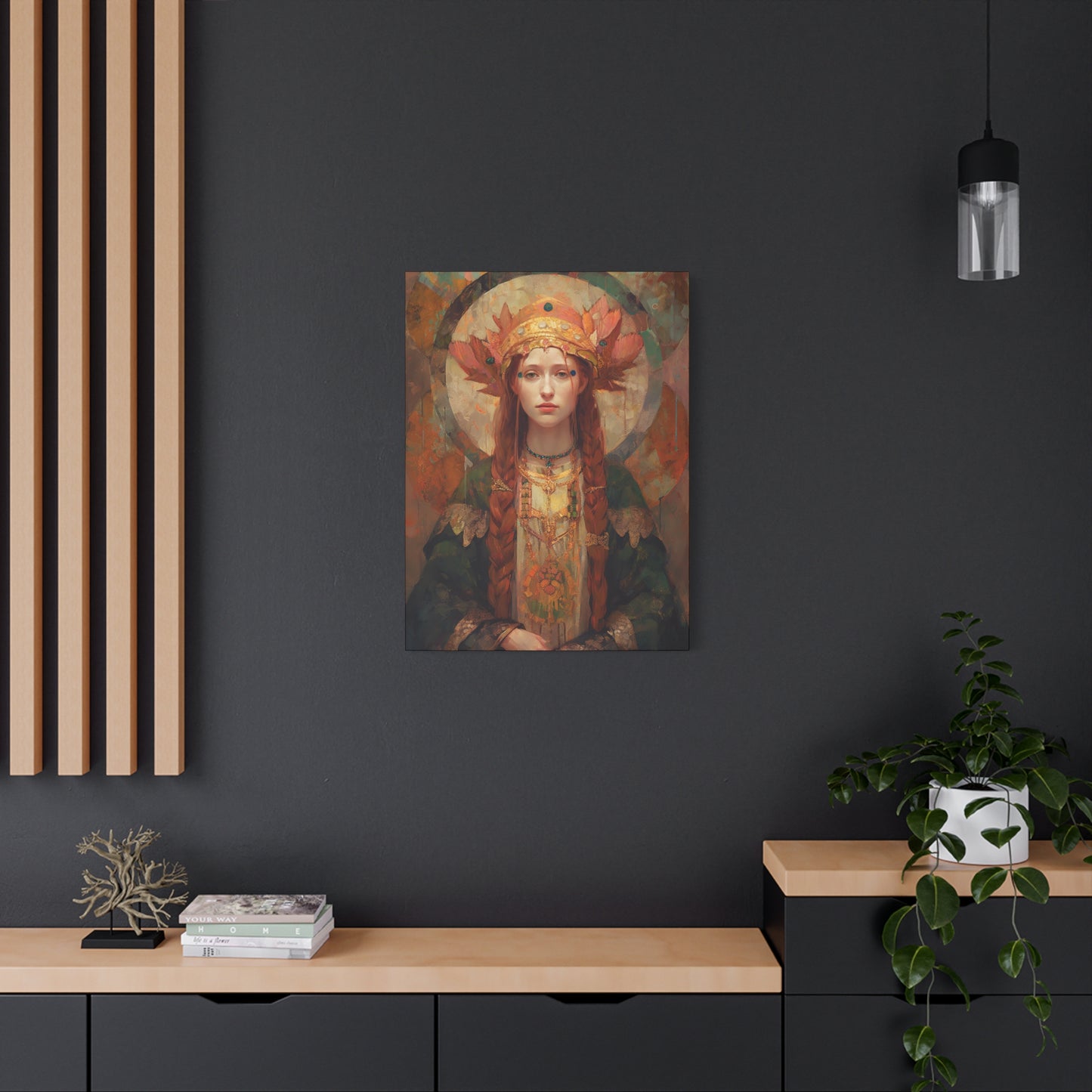 Saint Margaret of Scotland - Museum Wrapped Canvas - Sanctified Souls Print - Religious Art for your Home