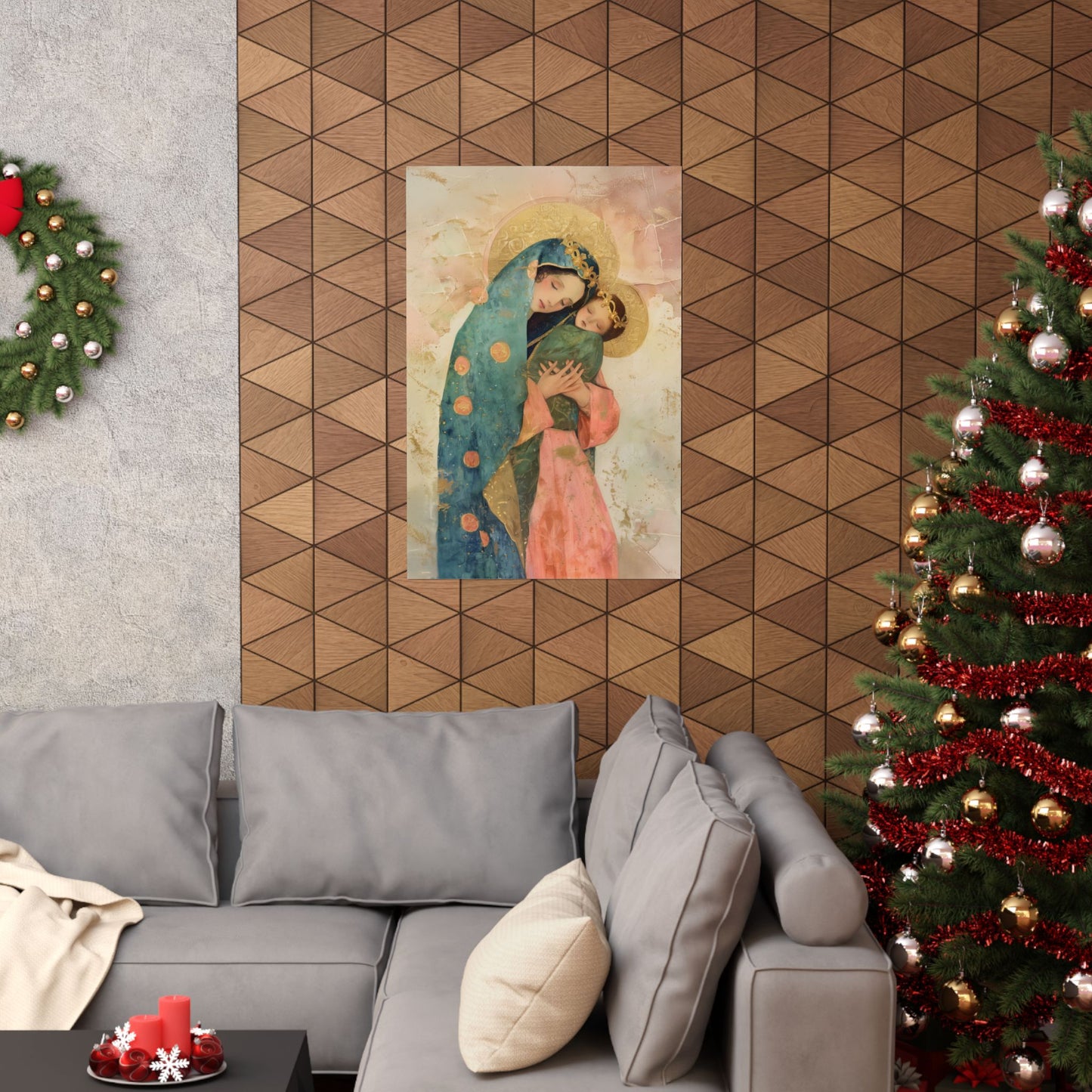 The Sweet Advocate of Souls - Mary, Help of Christians - Sanctified Souls Print - Multiple Sizes - Premium Matte Vertical Posters