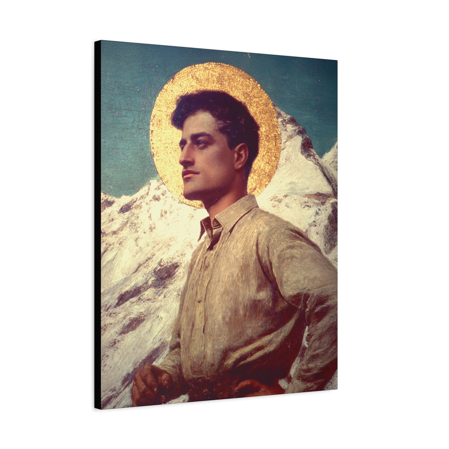 Saint Pier Giorgio Frassati - Museum Wrapped Canvas - Sanctified Souls Print - Religious Art for your Home - Catholic Patron Saint Art