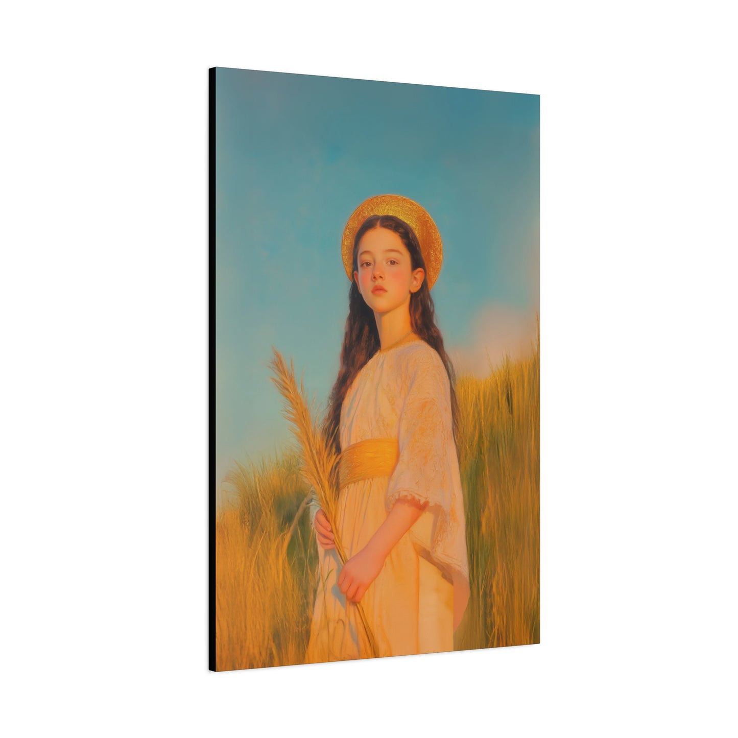 Saint Faith - Multiple Sizes - Catholic Home art - Museum Wrapped Canvas - Sanctified Souls Print - Martyr Saint
