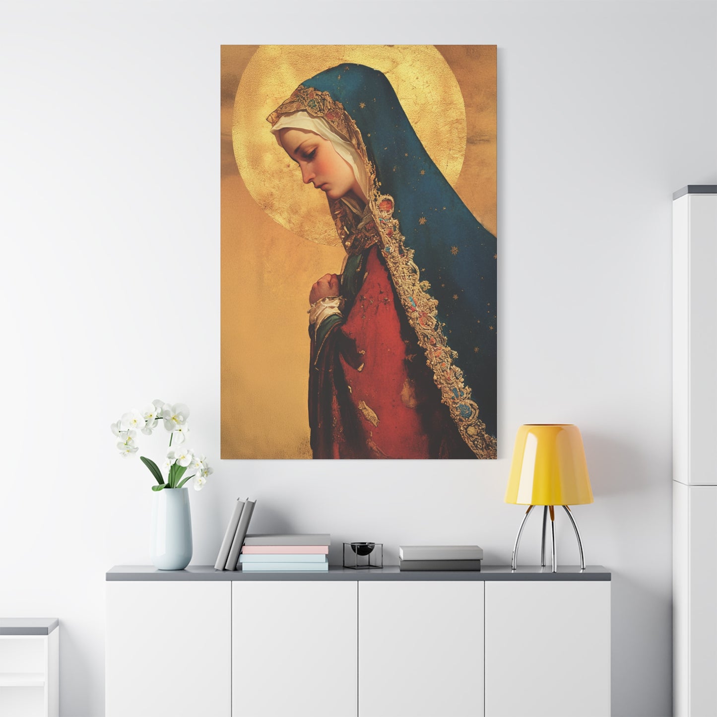 Our Lady of Mercy / Our Lady of Ransom - Multiple Sizes - Catholic Home art - Museum Wrapped Canvas - Sanctified Souls Print - Mother Mary