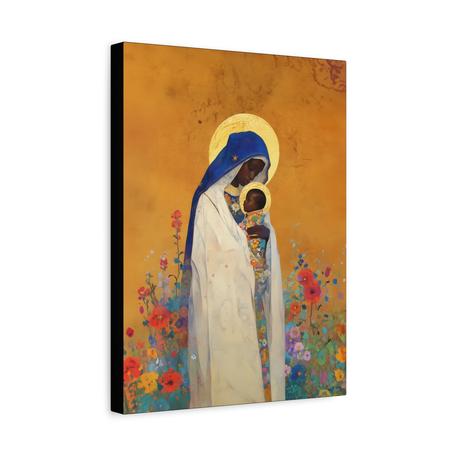 The Divine Embrace- Our Lady of Kibeho's Love - Museum Wrapped Canvas - Print - Religious Art for your Home - Christian print - Religious