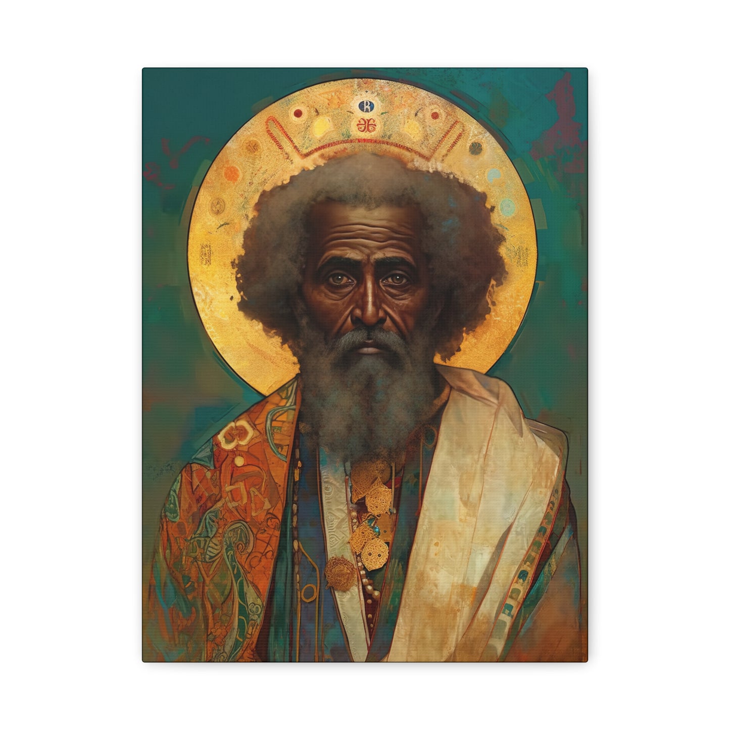 Saint Moses - Museum Wrapped Canvas - Sanctified Souls Print - Religious Art for your Home