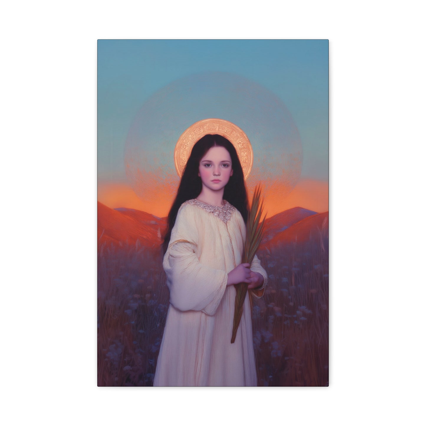 Saint Hope - Multiple Sizes - Catholic Home art - Museum Wrapped Canvas - Sanctified Souls Print - Martyr Saint