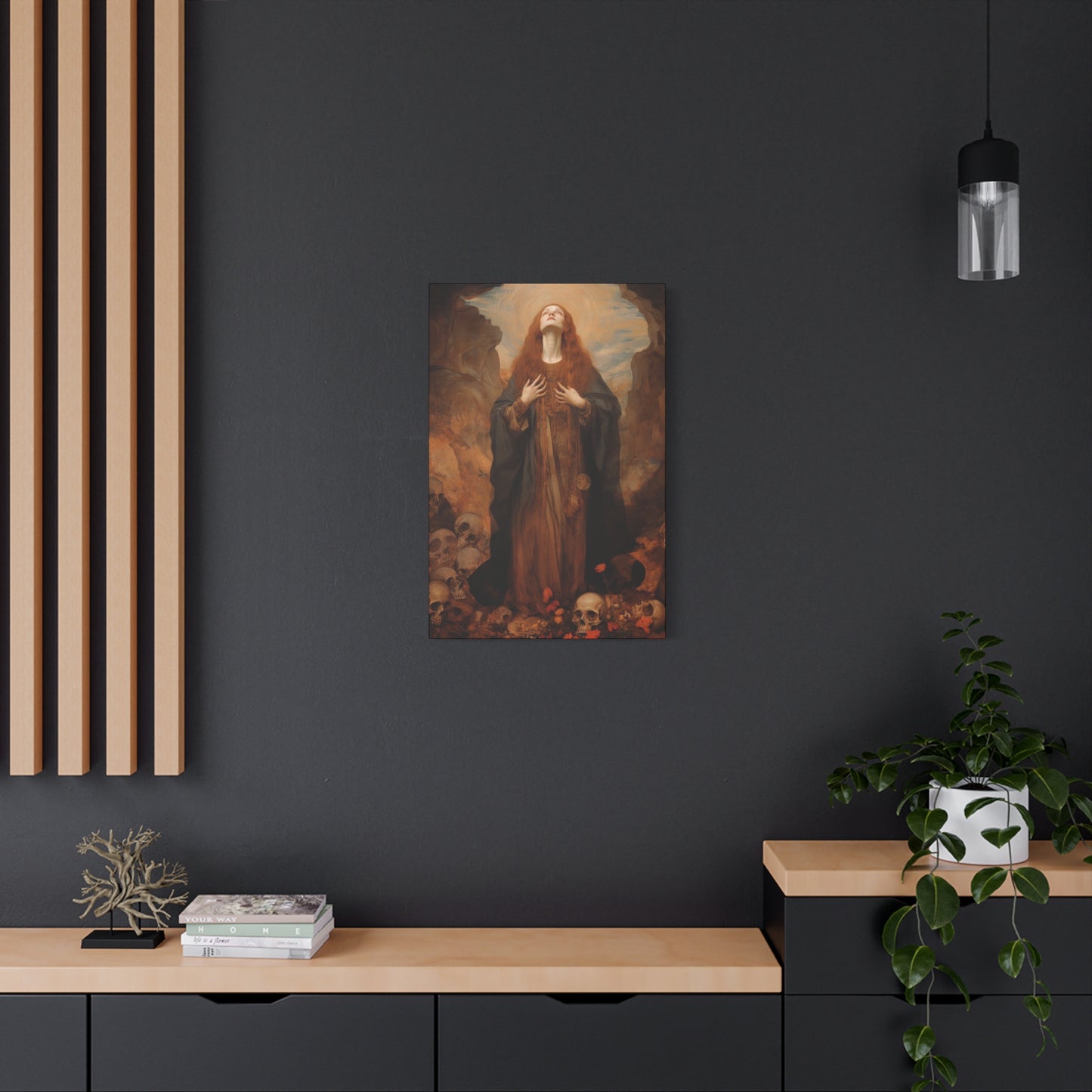 Saint Rosalia - Museum Wrapped Canvas - Sanctified Souls Print - Religious Art for your Home