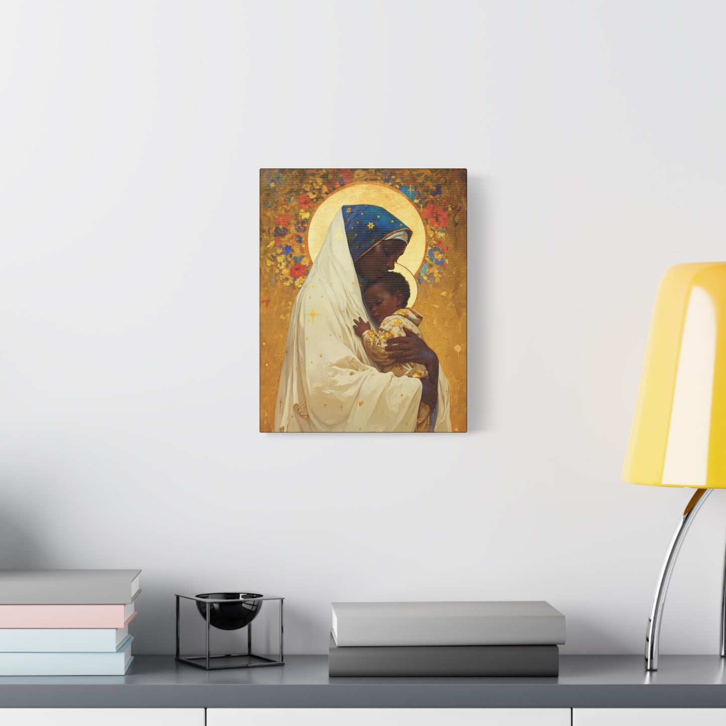 Queen of Peace and Love- Our Lady of Kibeho's Message - Museum Wrapped Canvas - Print - Religious Art for your Home - Christian print