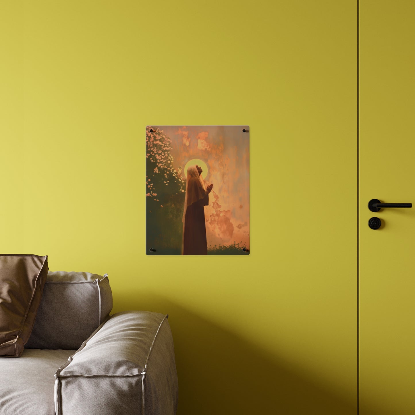 Saint Monica Wall Art Panel - Ready to Hang Acrylic Print - Catholic Saint Art - Patron Saint Print - No Frame needed