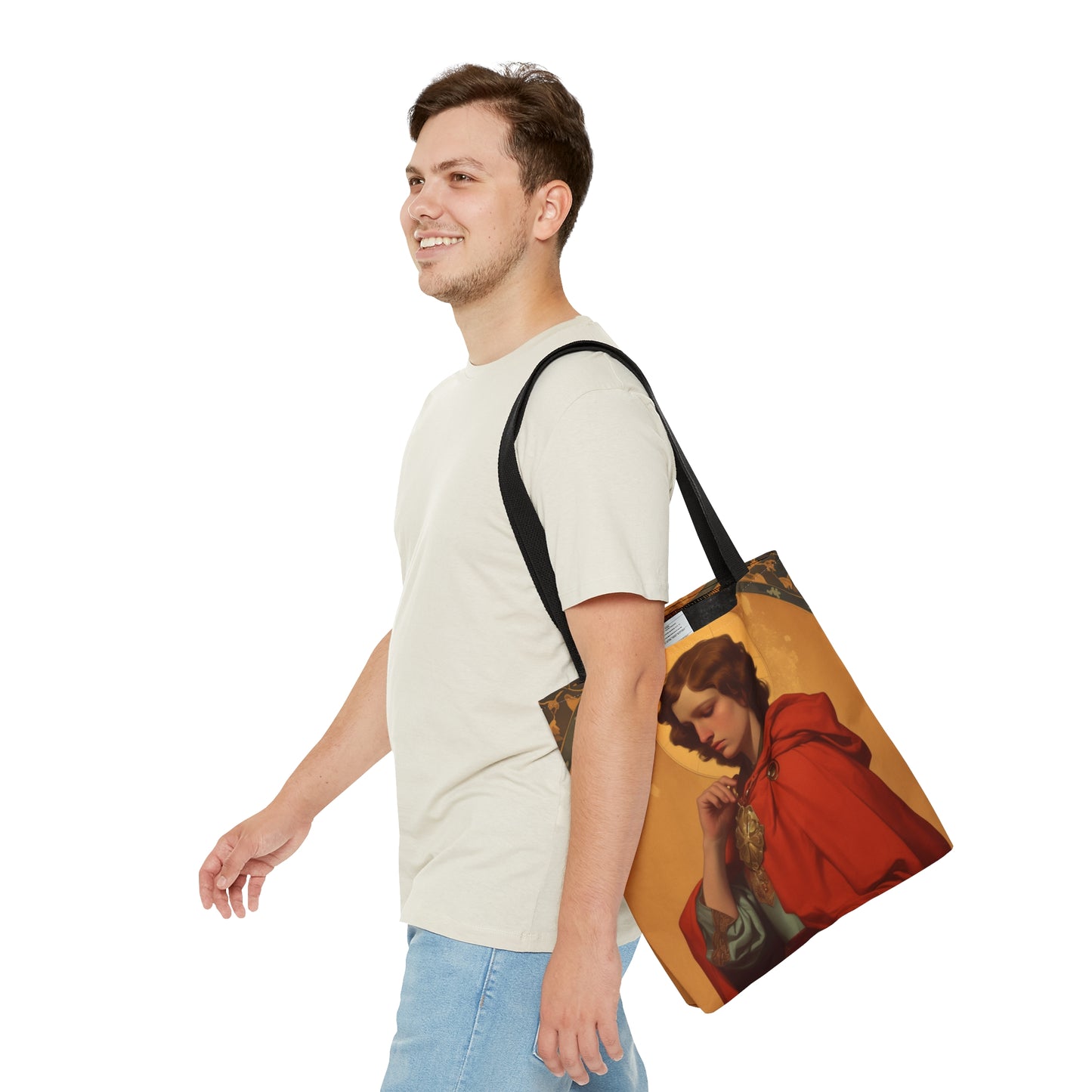Saint Casimir of Poland Tote Bag - Purse - Three sizes - Large Medium Small Faith Art Bag - Catholic faith carry-all purse - Double Sided