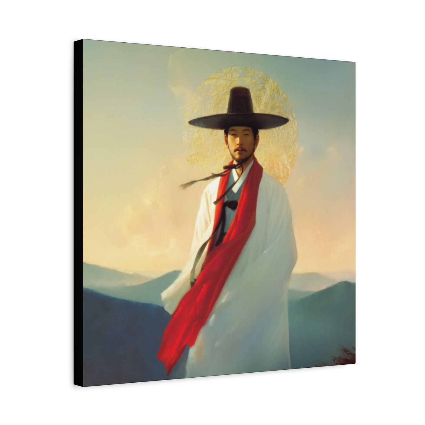 Saint Andrew Kim Taegon - Multiple Sizes - Catholic Home art - Museum Wrapped Canvas - Sanctified Souls Print - Martyr Saint