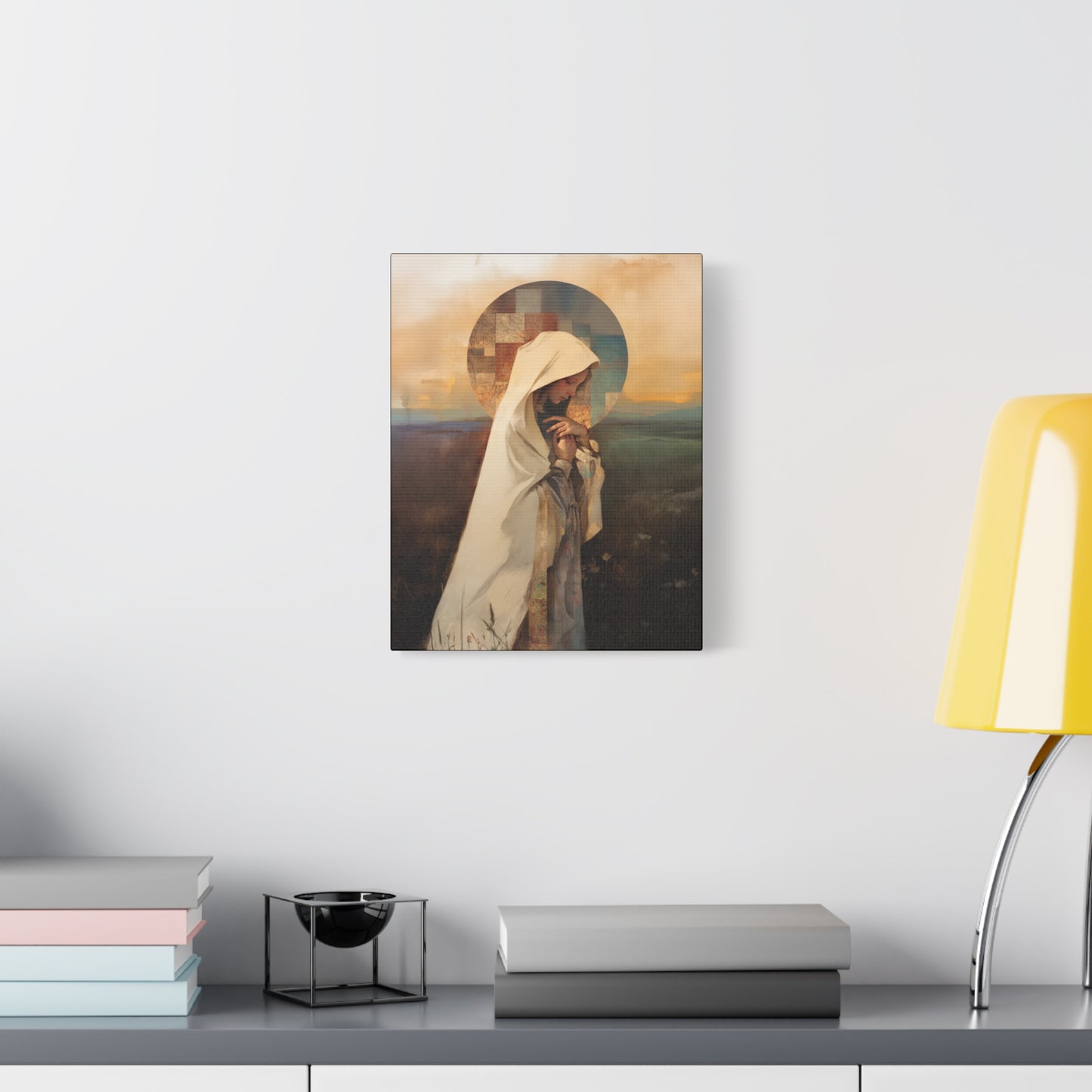 Our Lady of the Prairie - Multiple Sizes - Catholic Home art - Museum Wrapped Canvas - Sanctified Souls Print