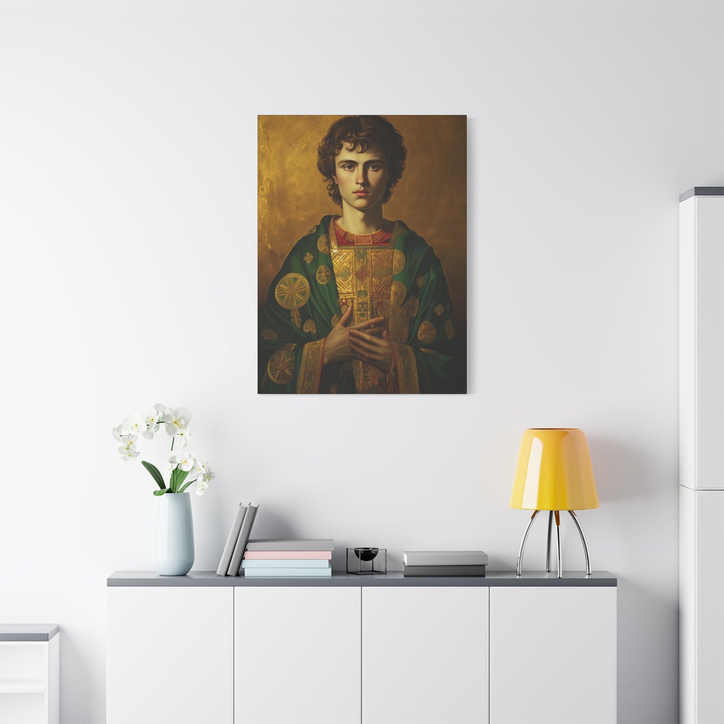 Saint Pantaleon Canvas Print - Multiple Sizes - Catholic Home art - Museum Wrapped Canvas - Sanctified Souls Print