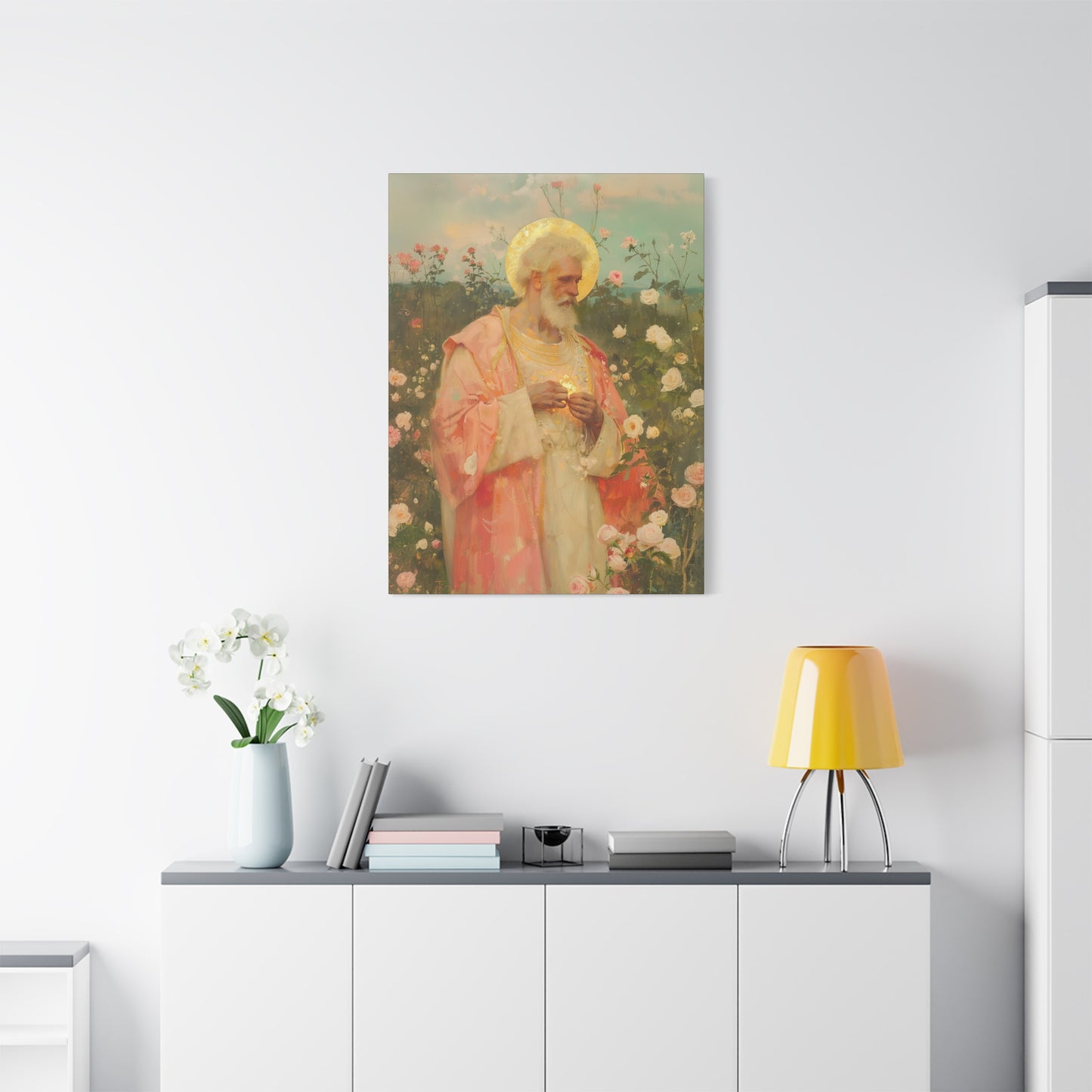 Saint Valentine - Multiple Sizes - Catholic Home art - Museum Wrapped Canvas - Sanctified Souls Print - Catholic Saint Art