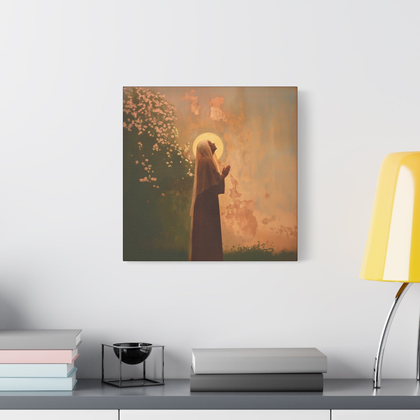 Saint Monica - Museum Wrapped Canvas - Sanctified Souls Print - Religious Art for your Home - Angel Art - Religious