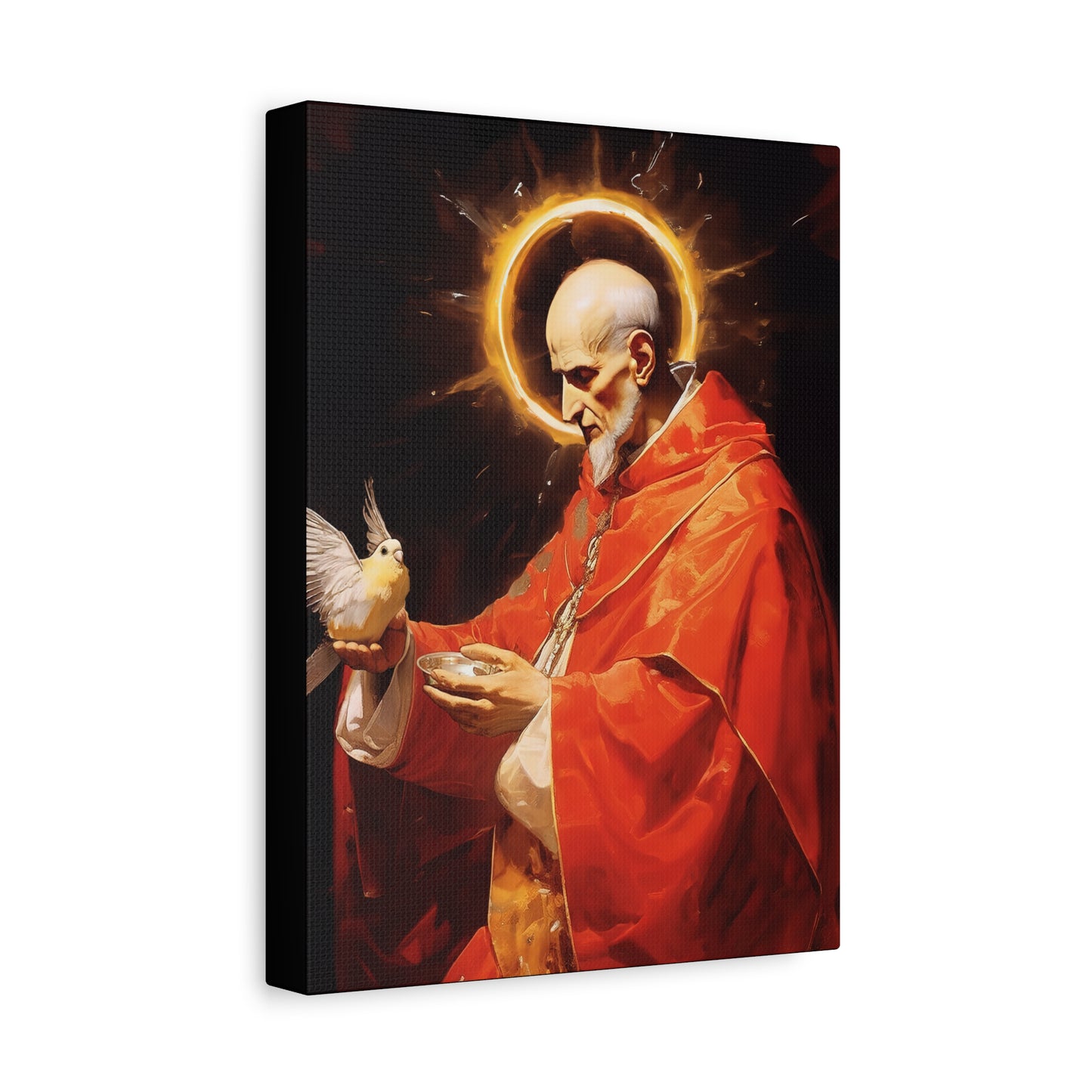 Pope Saint Gregory the Great - Museum Wrapped Canvas - Sanctified Souls Print - Religious Art for your Home
