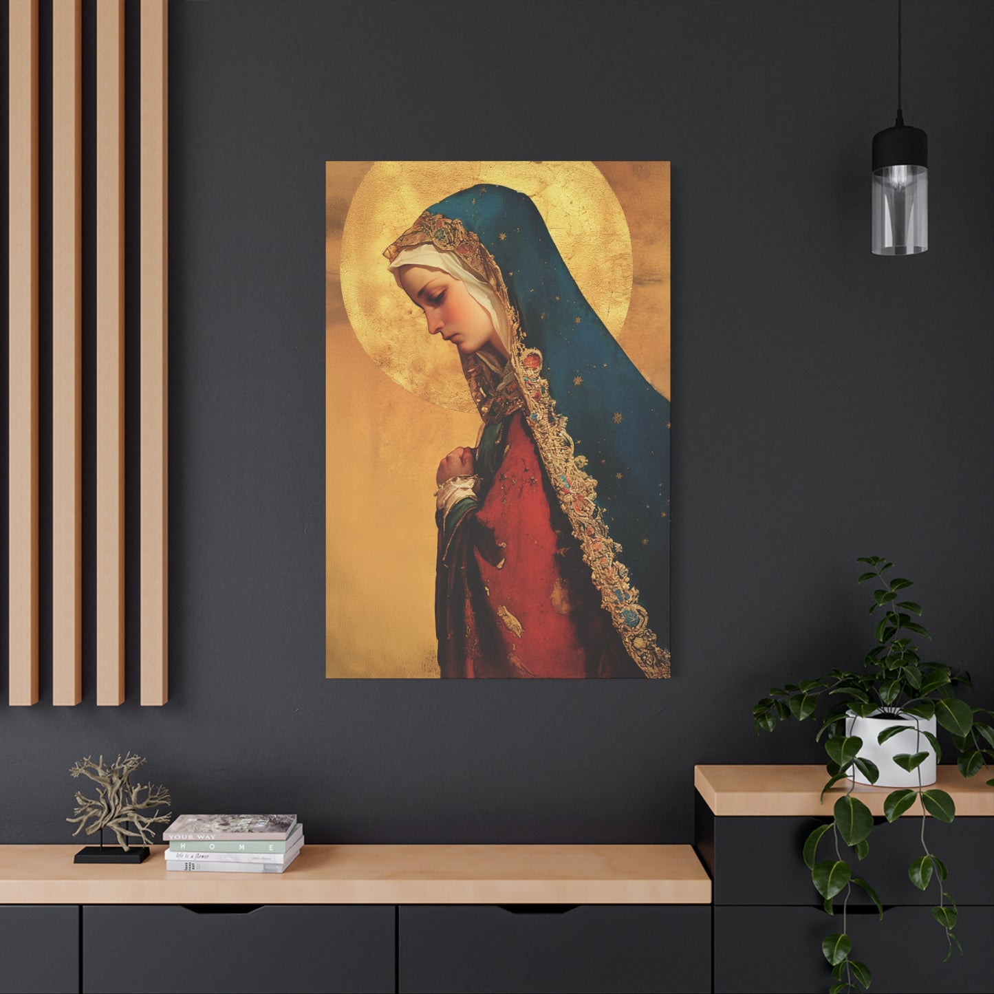 Our Lady of Mercy / Our Lady of Ransom - Multiple Sizes - Catholic Home art - Museum Wrapped Canvas - Sanctified Souls Print - Mother Mary