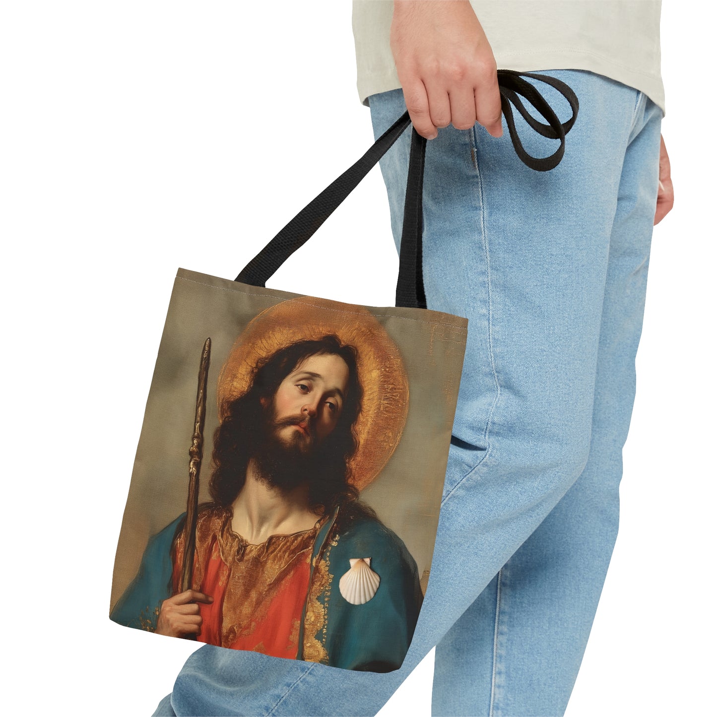 Saint James the Greater - Apostle Tote Bag - Large Medium Small Faith Art Bag - Catholic Faith Purse - Religious - Prayer Bag - Devotional