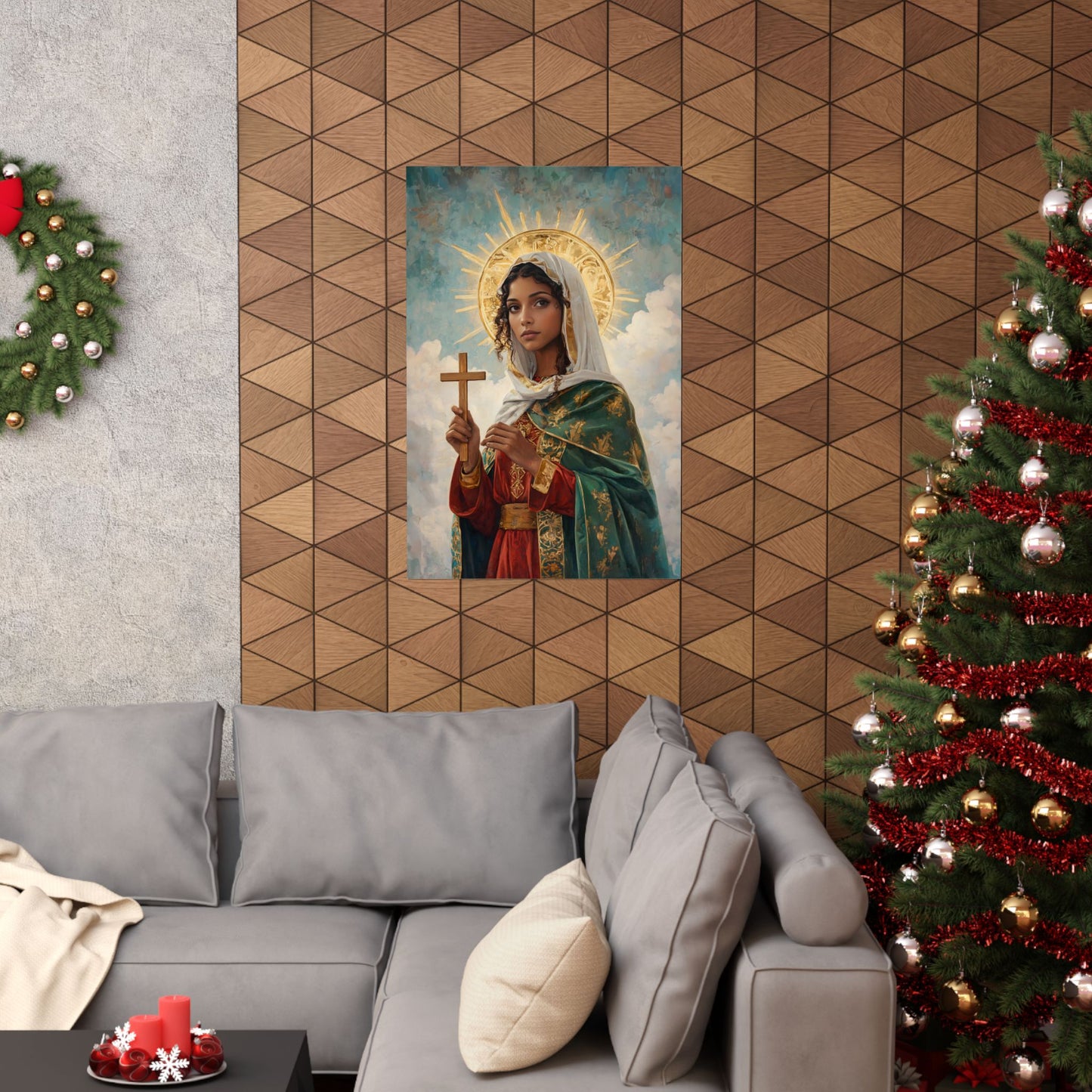 Saint Claudia - Sanctified Souls Print - Multiple Sizes - Premium Posters - Catholic Art - Christian - Gifts for Catholics - Prayer room art