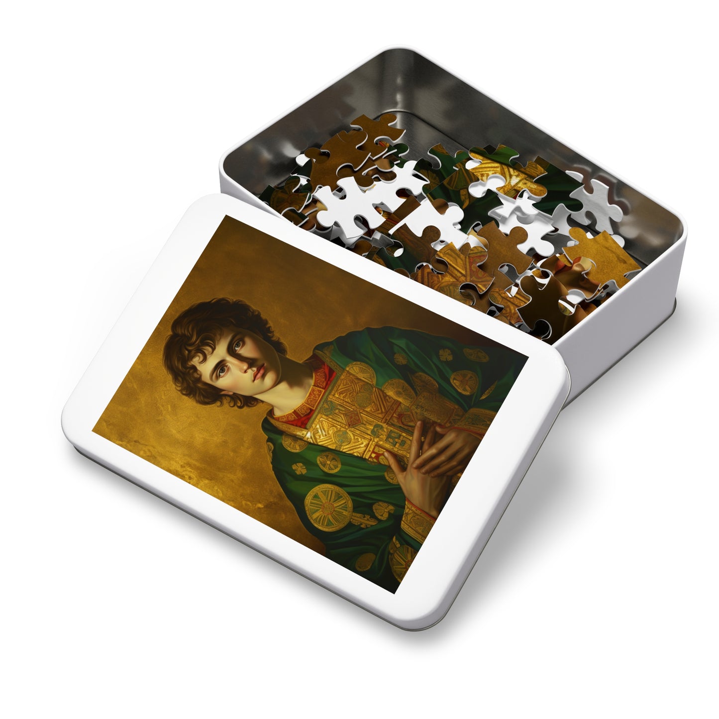 Saint Pantaleon - Puzzle and Keepsake Tin - Religious Jigsaw Puzzle (30, 110, 252, 500,1000-Piece) - Religious Puzzle