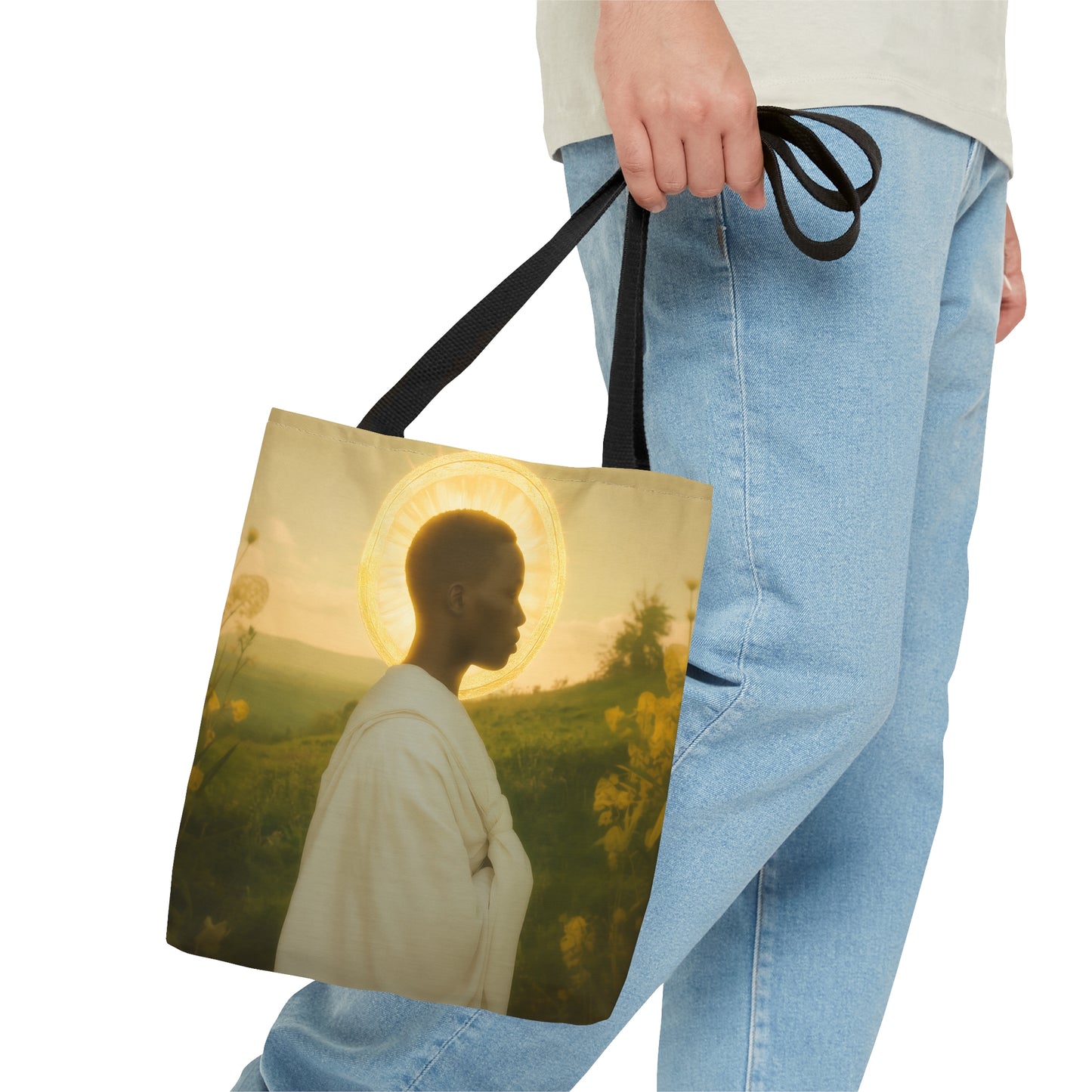 Saint Charles Lwanga - Tote Bag - Large Medium Small Faith Art Bag - Bible Study Faith Purse - Double Sided