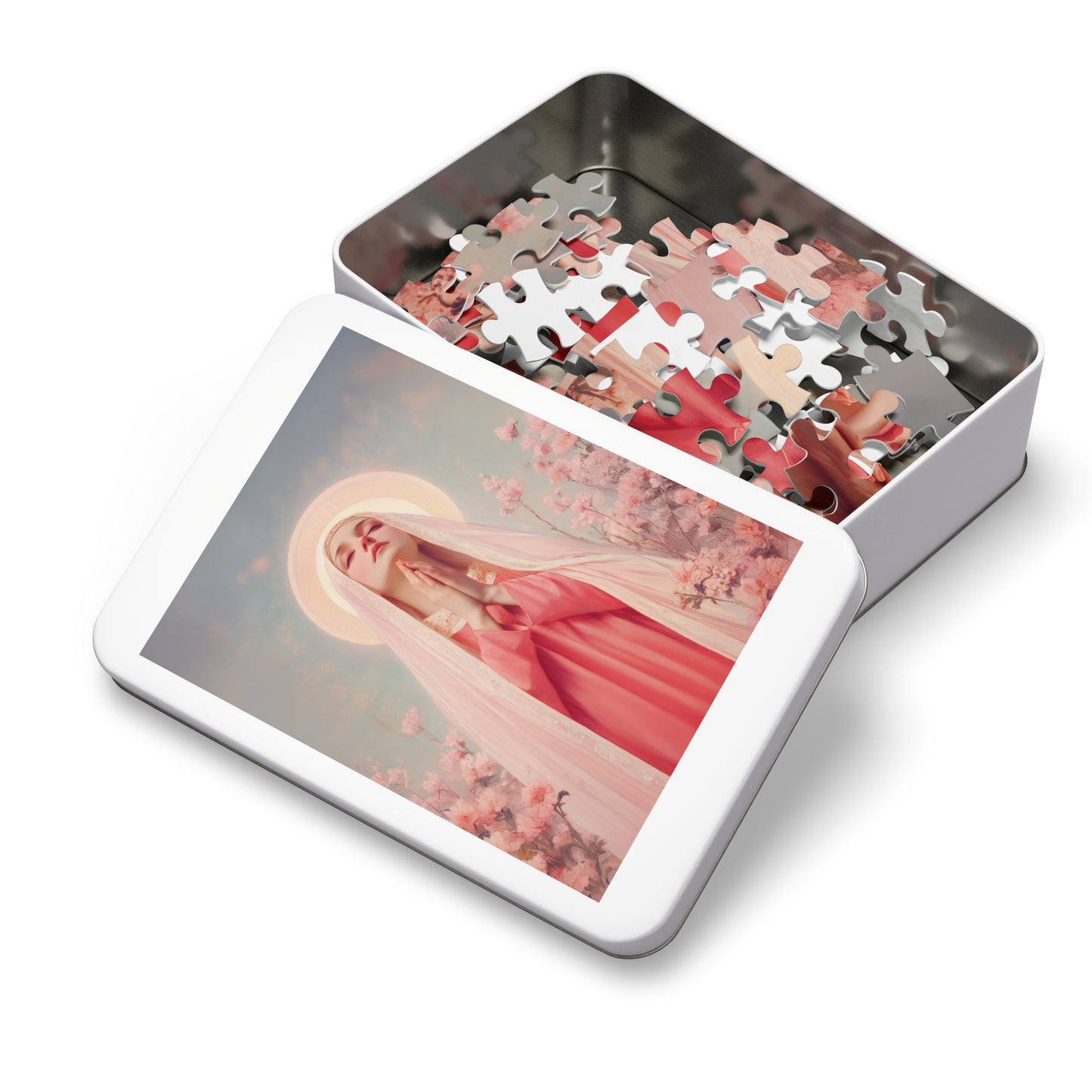 Saint Illuminata - Puzzle & Keepsake Tin - Religious Jigsaw Puzzle (30, 110, 252, 500,1000-Piece)