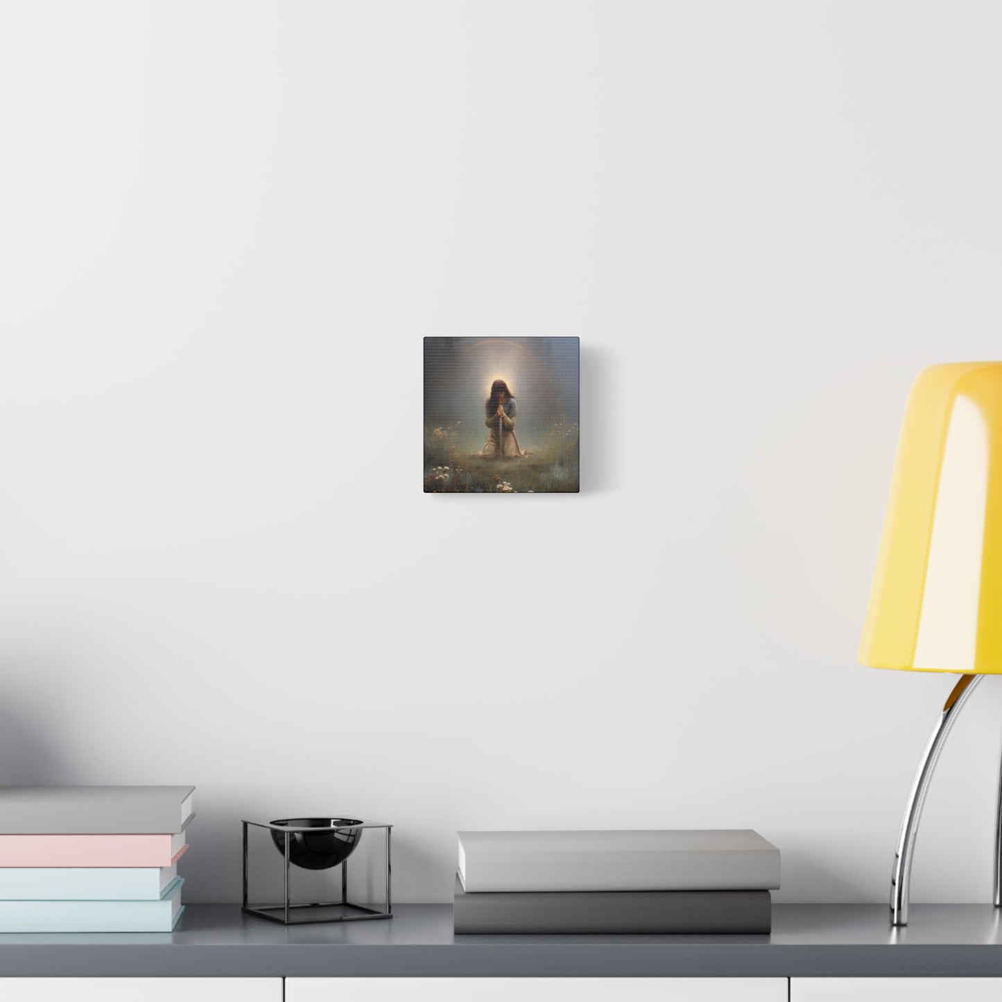 Saint Joan of Arc - Museum Wrapped Canvas - Sanctified Souls Print - Religious Art for your Home - Catholic Patron Saint Art